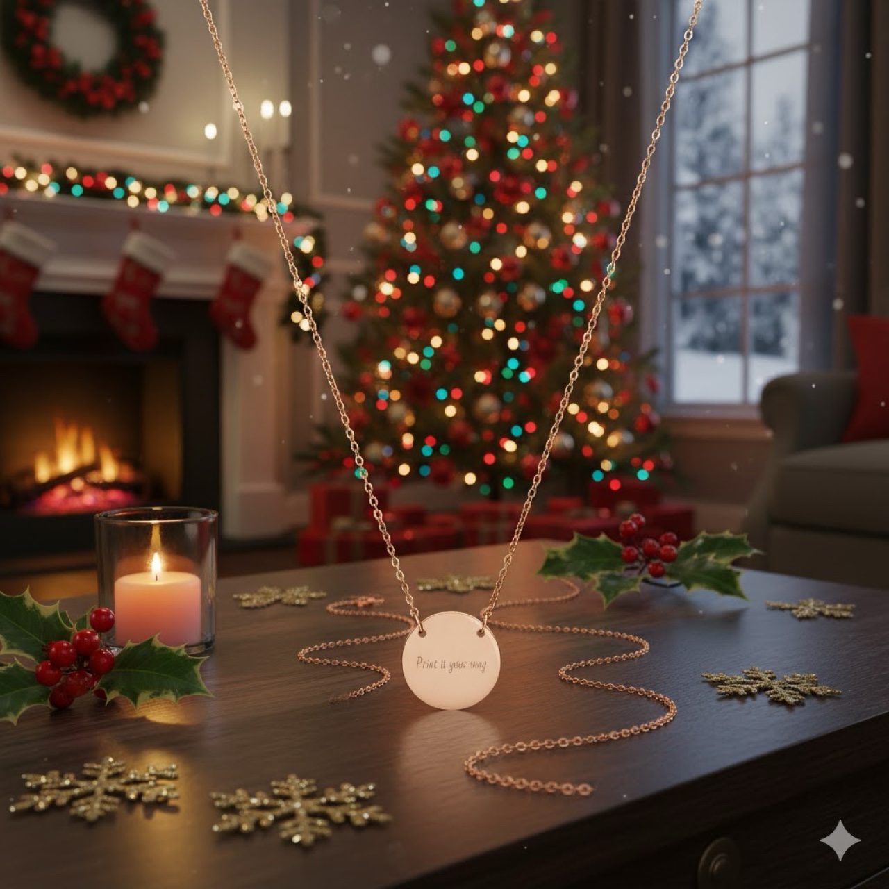 Personalized Circle Necklace product thumbnail image