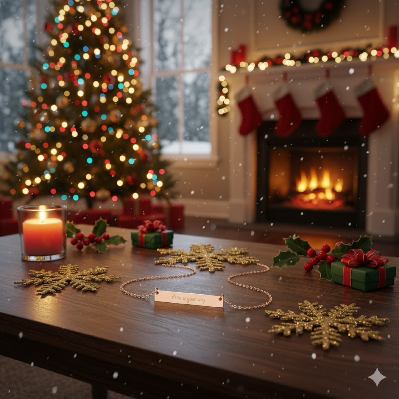 Personalized Horizontal Bar Necklace