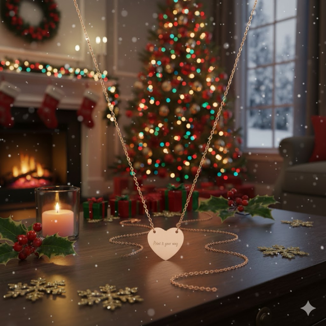 Personalized Heart Necklace