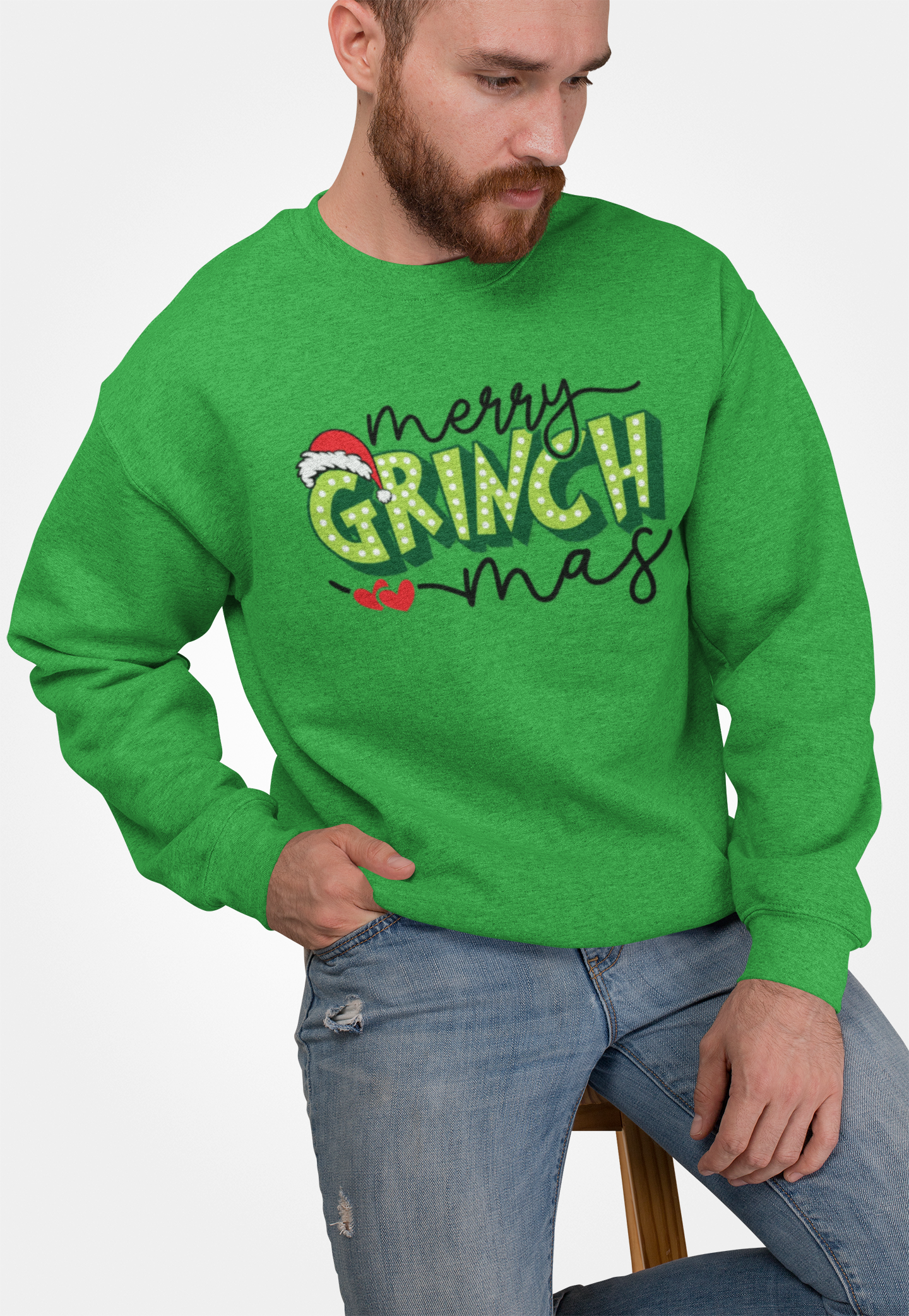 Long Sleeve Tee Merry Grinch Mas Holiday Shirt product thumbnail image Long Sleeve Tee Merry Grinch Mas Holiday Shirt product thumbnail image