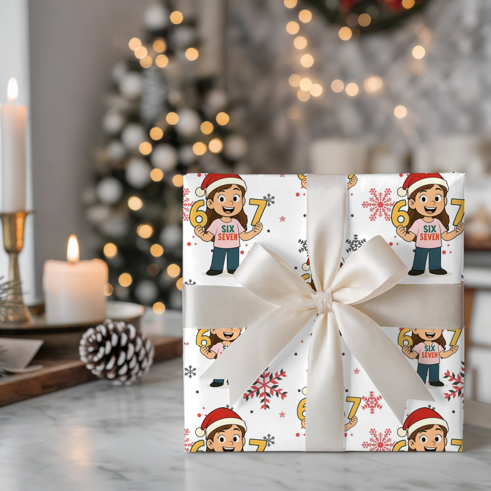 67 Wrapping Paper Fun Holiday Wrapping Paper Roll - Colorful Christmas Gift Wrap product thumbnail image 67 Wrapping Paper Fun Holiday Wrapping Paper Roll - Colorful Christmas Gift Wrap product thumbnail image