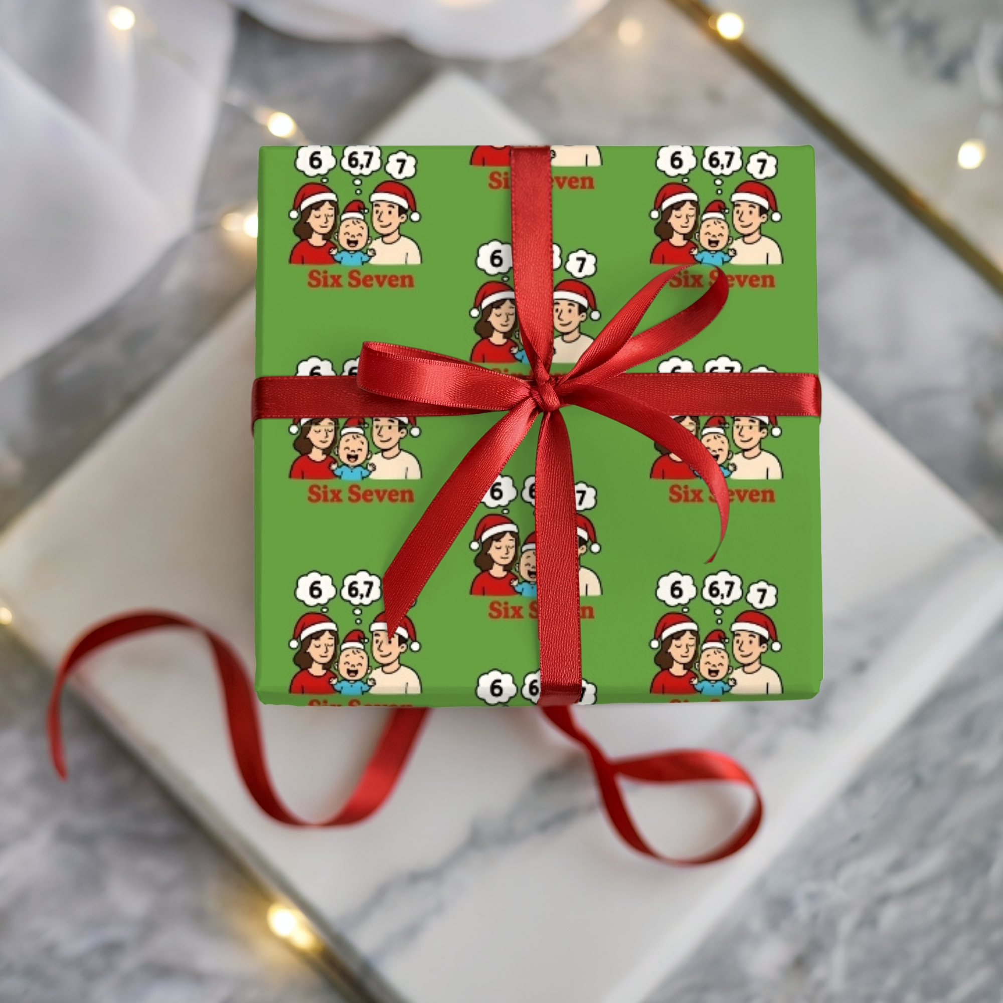 67 Wrapping Paper Festive Holiday Wrapping Paper Roll Six Seven Gift Wrap product thumbnail image 67 Wrapping Paper Festive Holiday Wrapping Paper Roll Six Seven Gift Wrap product thumbnail image