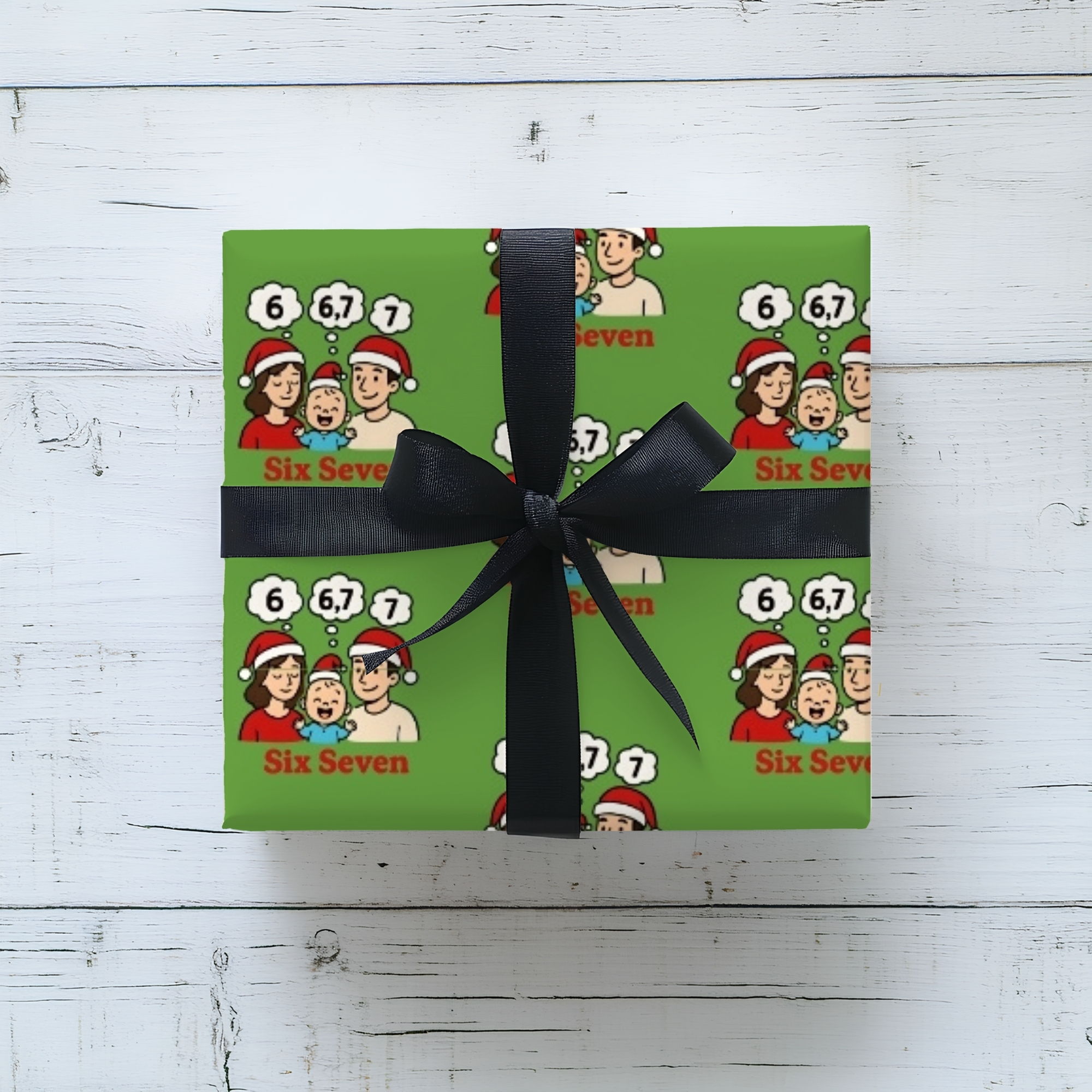 67 Wrapping Paper Festive Holiday Wrapping Paper Roll Six Seven Gift Wrap product thumbnail image 67 Wrapping Paper Festive Holiday Wrapping Paper Roll Six Seven Gift Wrap product thumbnail image