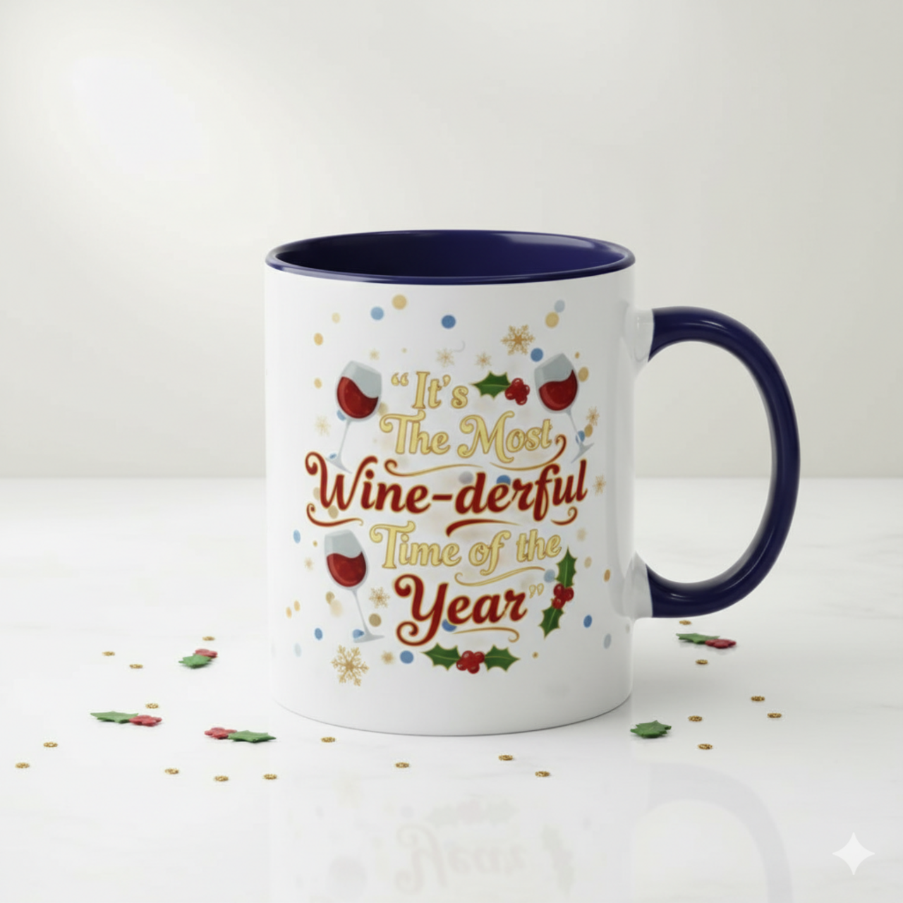 Festive Wine-derful Coffee Mug | Holiday Cheer product thumbnail image Festive Wine-derful Coffee Mug | Holiday Cheer product thumbnail image