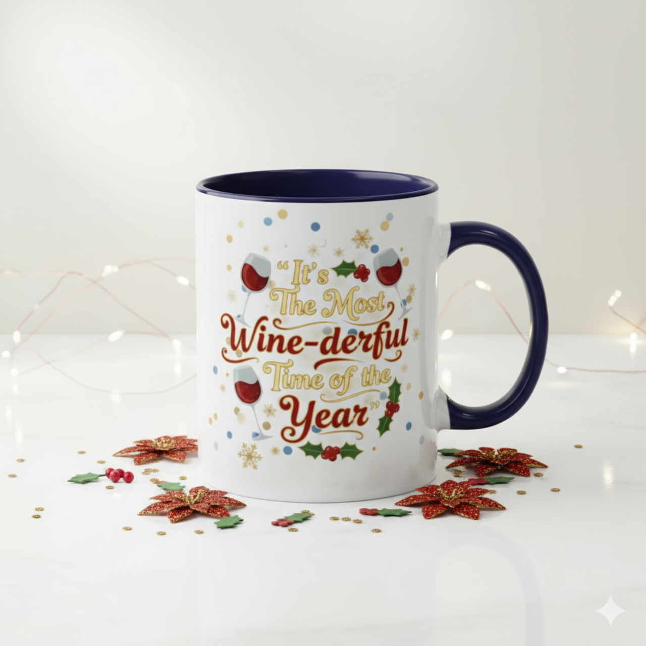 Festive Wine-derful Coffee Mug | Holiday Cheer  product thumbnail image Festive Wine-derful Coffee Mug | Holiday Cheer  product thumbnail image