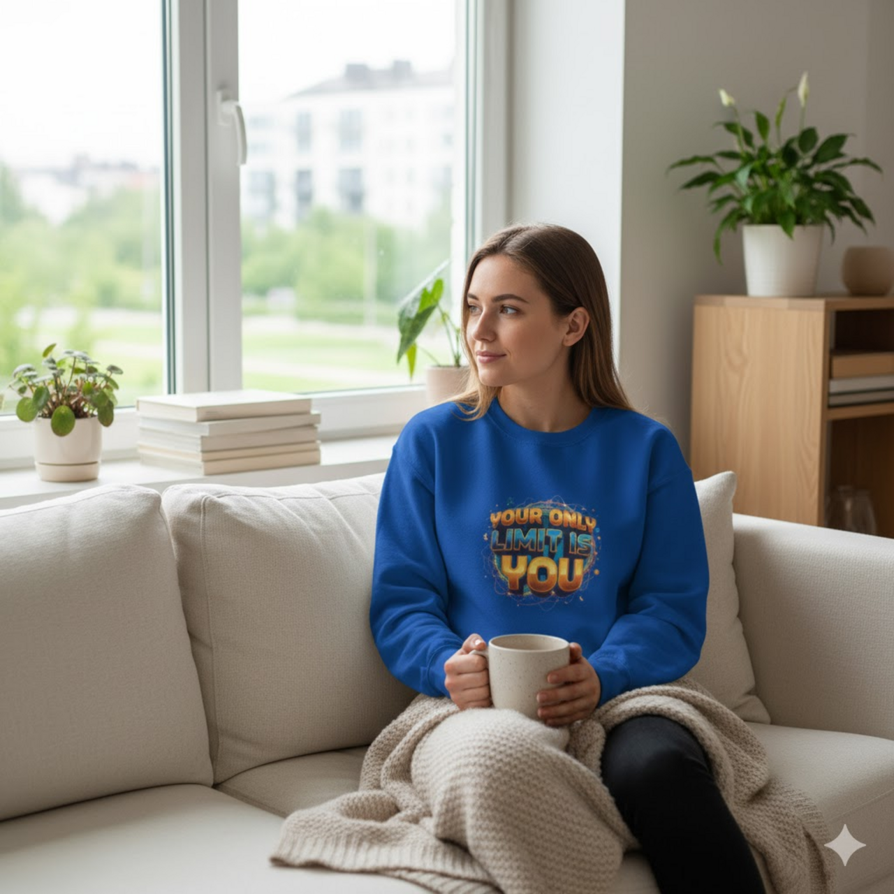 Inspirational Quote Sweatshirt - "Your Only Limit is You" - Unisex Heavy Blend™ product thumbnail image Inspirational Quote Sweatshirt - "Your Only Limit is You" - Unisex Heavy Blend™ product thumbnail image