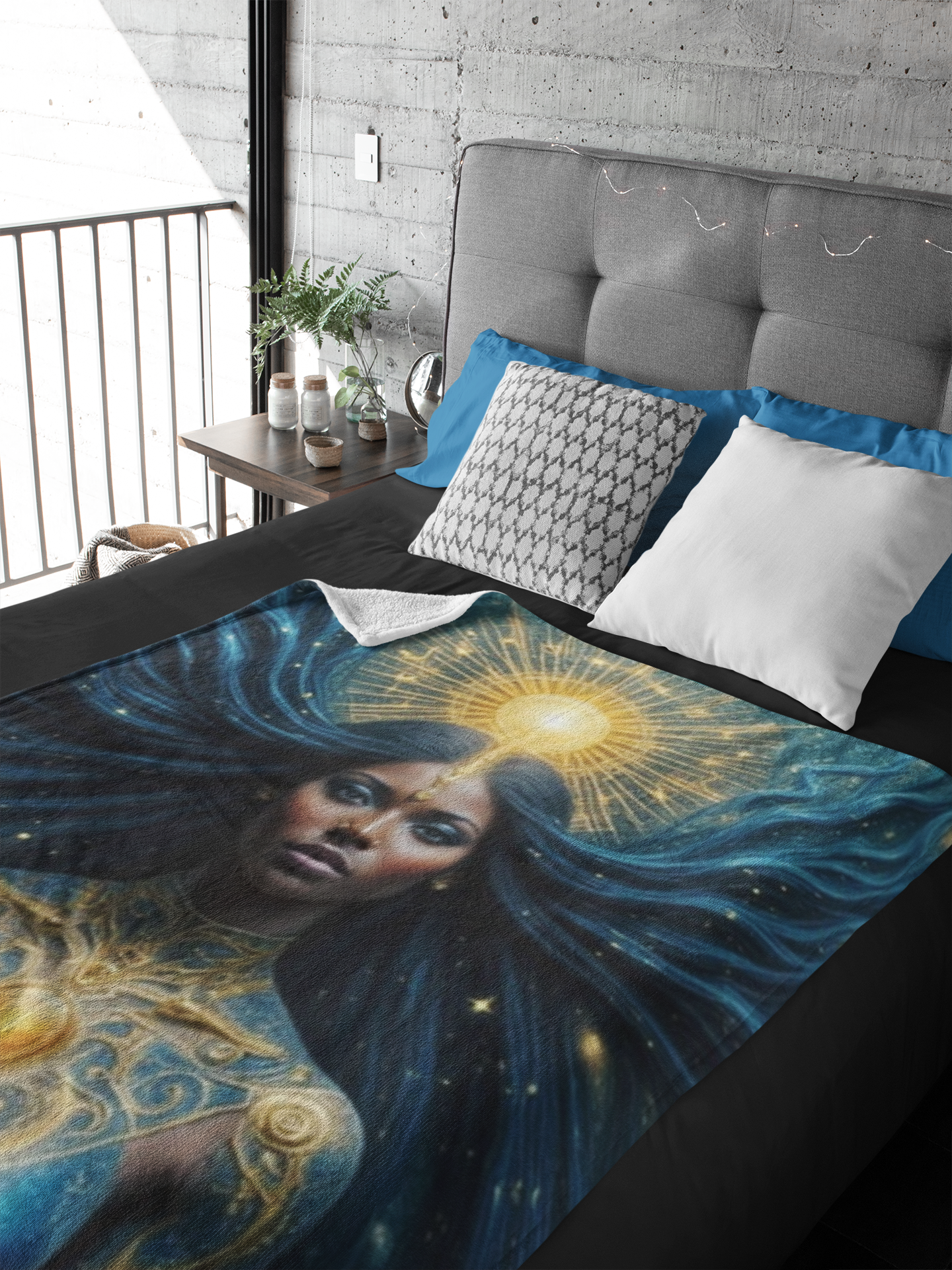 Cosmic Serenity Velveteen Plush Blanket Cosmic Serenity Velveteen Plush Blanket