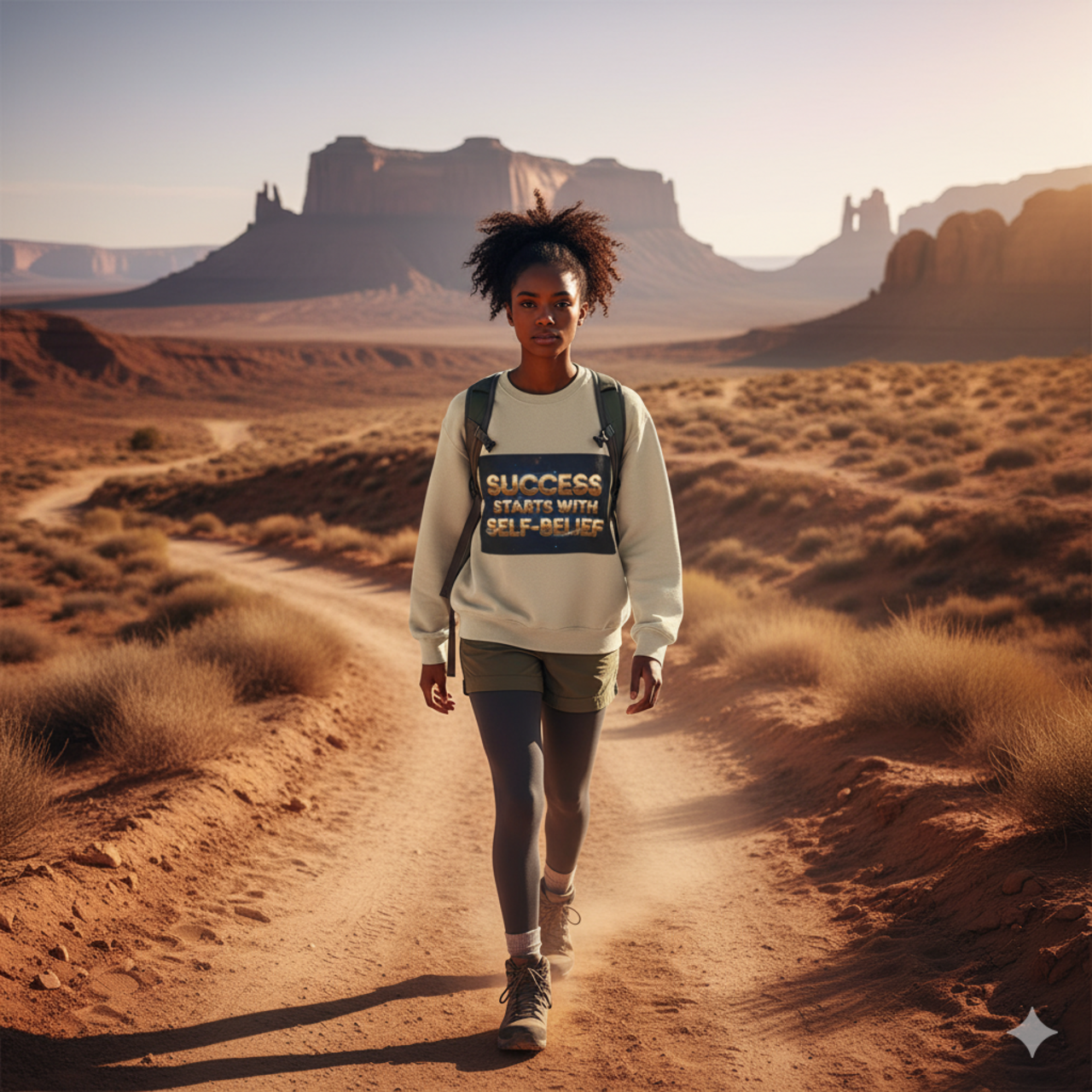 Inspirational Success Crewneck Sweatshirt - Self-Belief Quote Apparel product thumbnail image Inspirational Success Crewneck Sweatshirt - Self-Belief Quote Apparel product thumbnail image