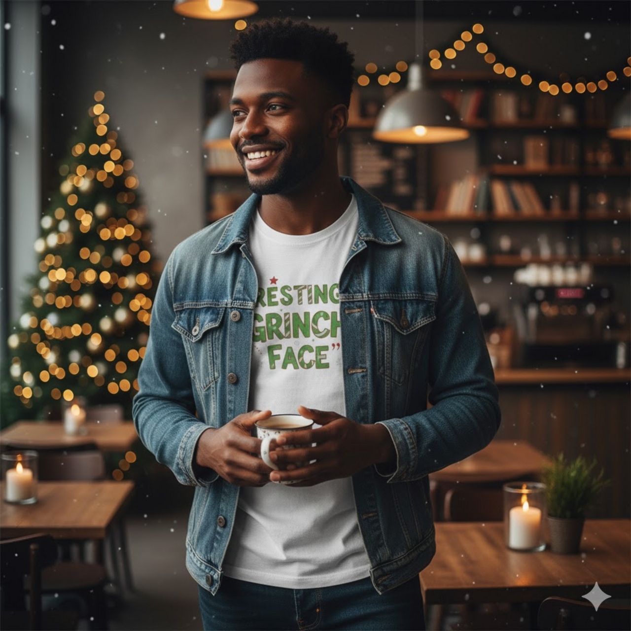 Resting Grinch Face Unisex Tee - Funny Holiday T-Shirt for Christmas Celebrations product thumbnail image Resting Grinch Face Unisex Tee - Funny Holiday T-Shirt for Christmas Celebrations product thumbnail image