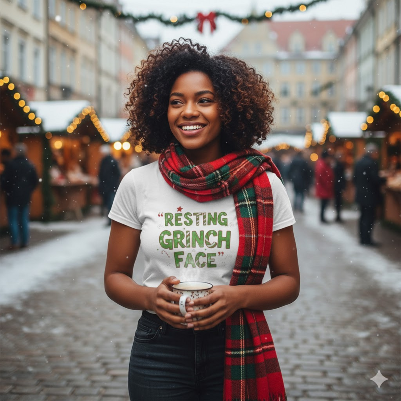 Resting Grinch Face Unisex Tee - Funny Holiday T-Shirt for Christmas Celebrations product thumbnail image Resting Grinch Face Unisex Tee - Funny Holiday T-Shirt for Christmas Celebrations product thumbnail image