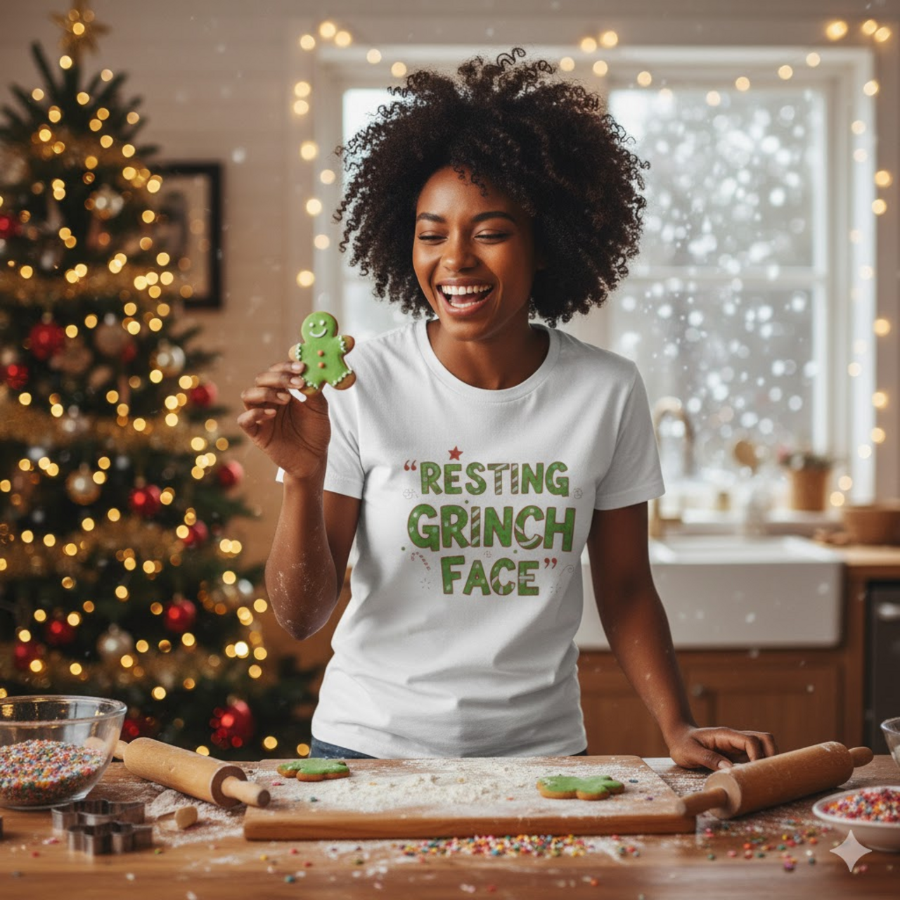 Resting Grinch Face Unisex Tee - Funny Holiday T-Shirt for Christmas Celebrations product thumbnail image Resting Grinch Face Unisex Tee - Funny Holiday T-Shirt for Christmas Celebrations product thumbnail image