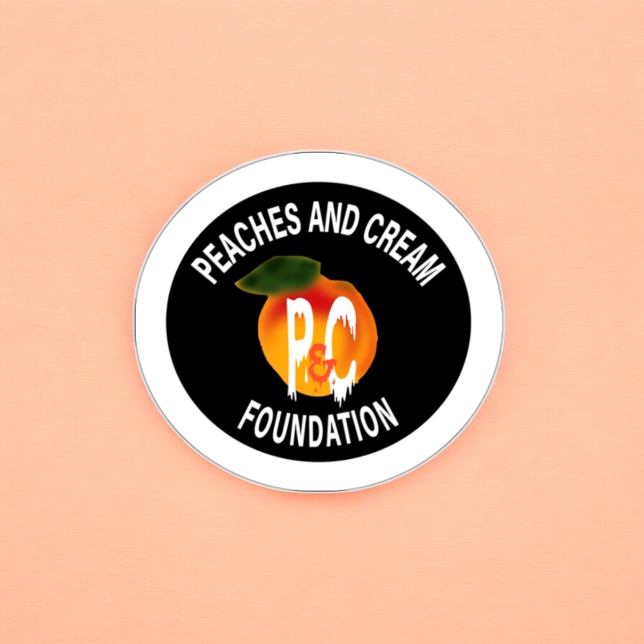 White Outline Logo Die-Cut Stickers