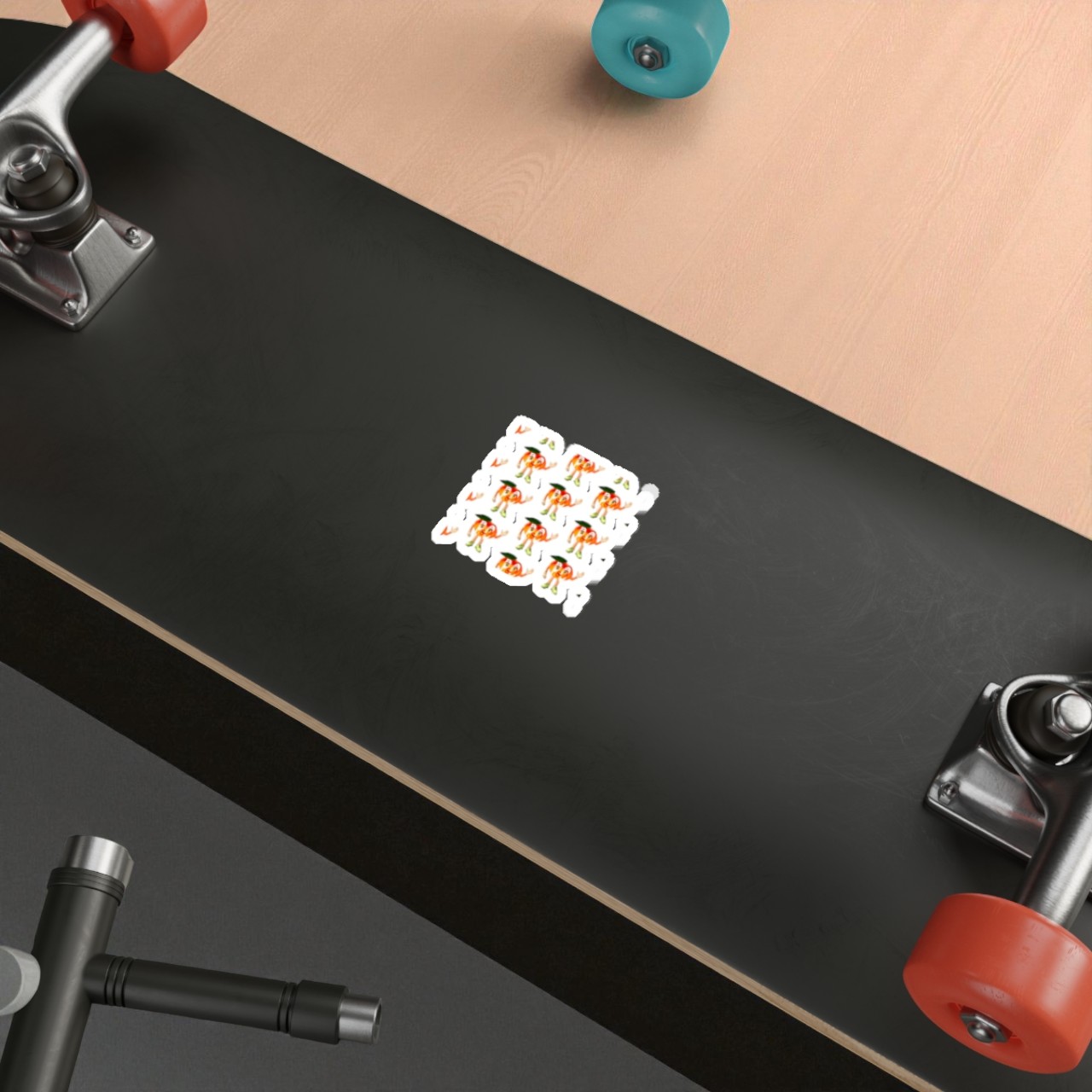 Peaches Mascot Die-Cut Stickers product thumbnail image