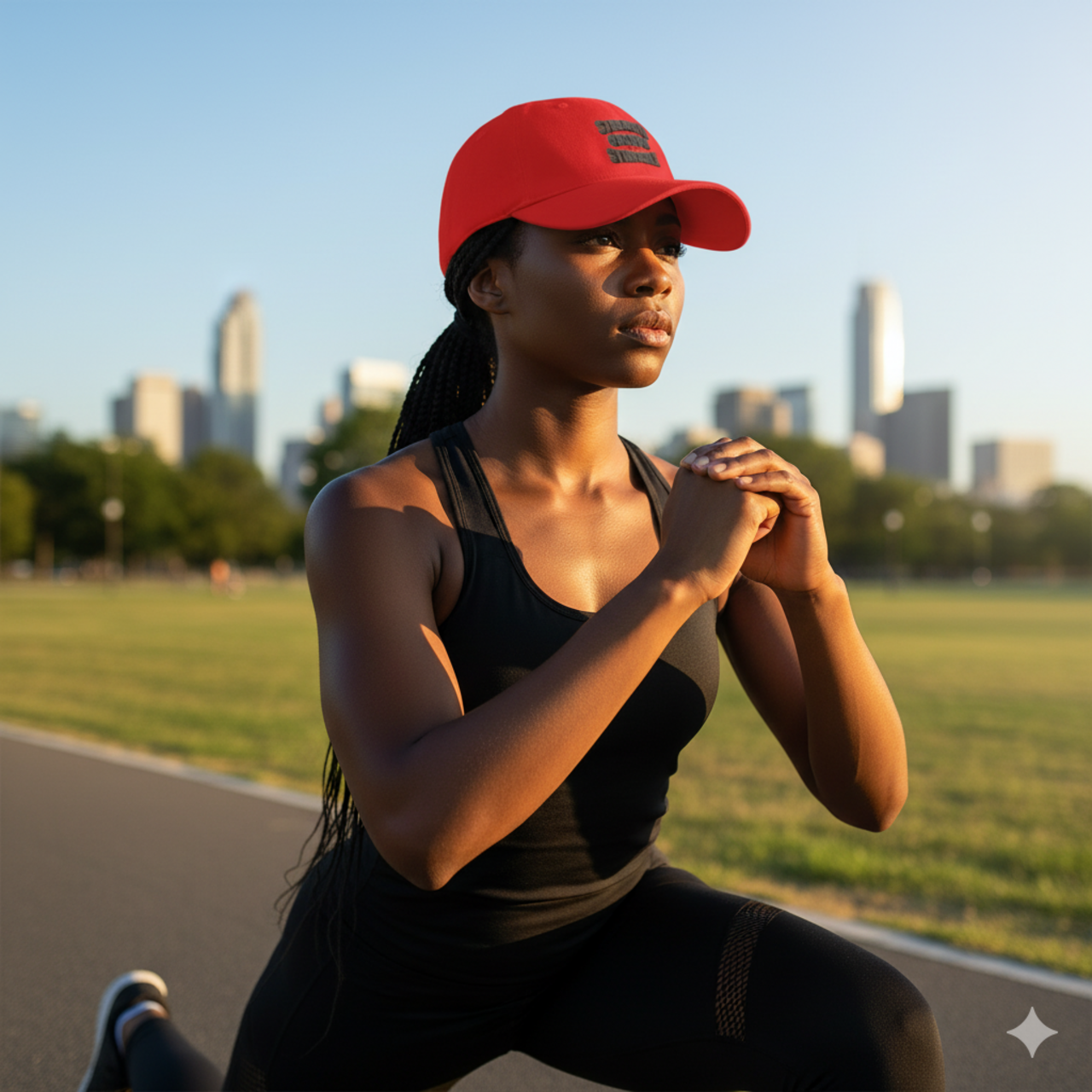 Red Low Profile Baseball Cap - "Strength Grows in Struggle" product thumbnail image Red Low Profile Baseball Cap - "Strength Grows in Struggle" product thumbnail image