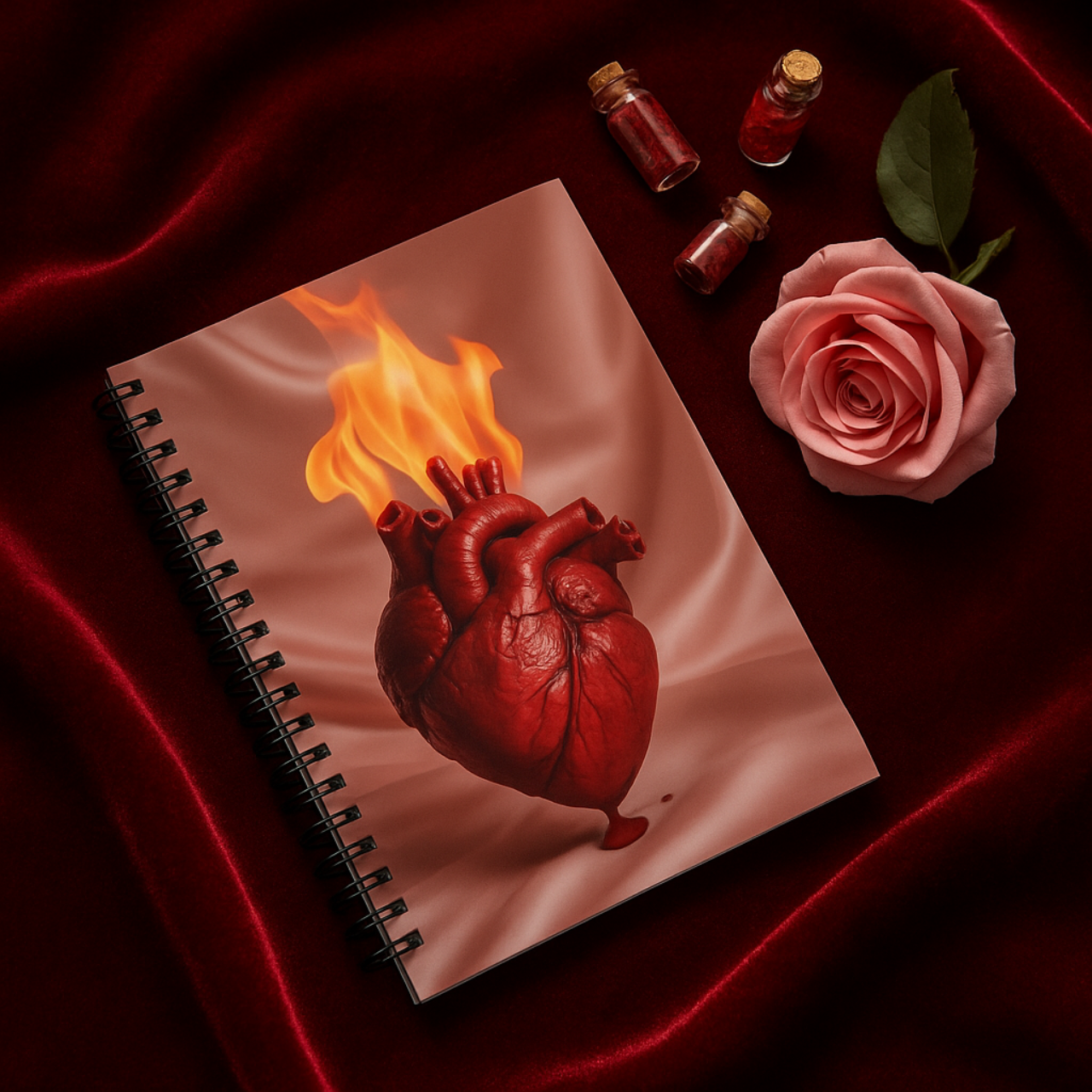Burning Heart Spiral Notebook – Gothic Baroque Journal for Spells, Notes & Self-Love Writing product thumbnail image Burning Heart Spiral Notebook – Gothic Baroque Journal for Spells, Notes & Self-Love Writing product thumbnail image
