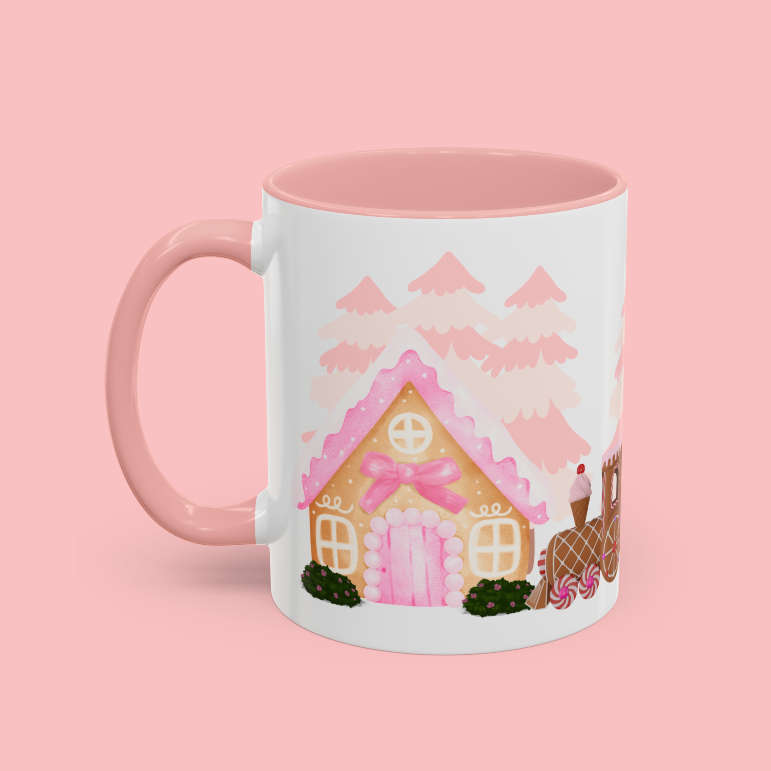 Whimsical Holiday Accent Coffee Mug - Gingerbread Town Decor product thumbnail image Whimsical Holiday Accent Coffee Mug - Gingerbread Town Decor product thumbnail image