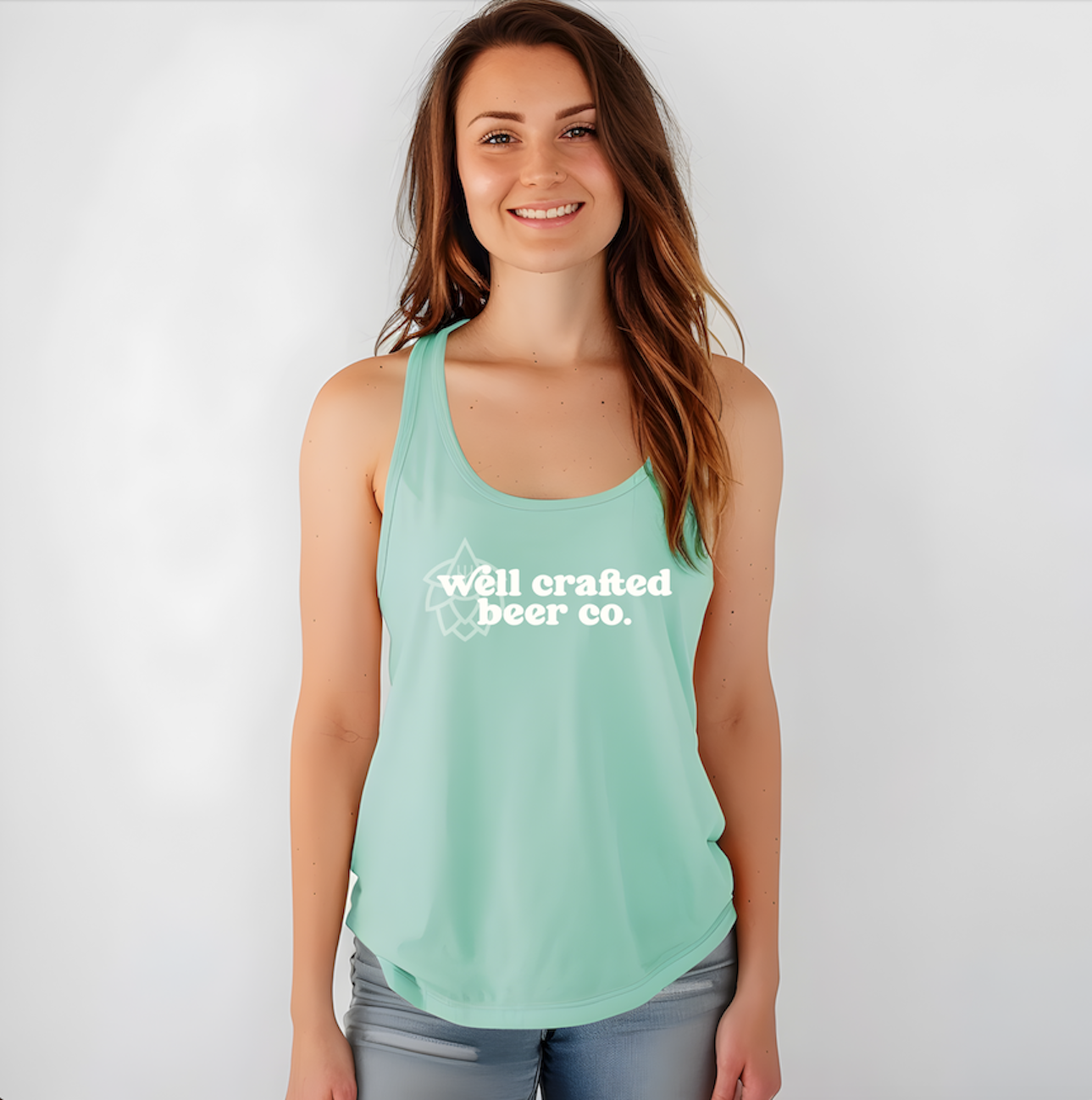 Women's Flowy Racerback Tank Top product thumbnail image Women's Flowy Racerback Tank Top product thumbnail image