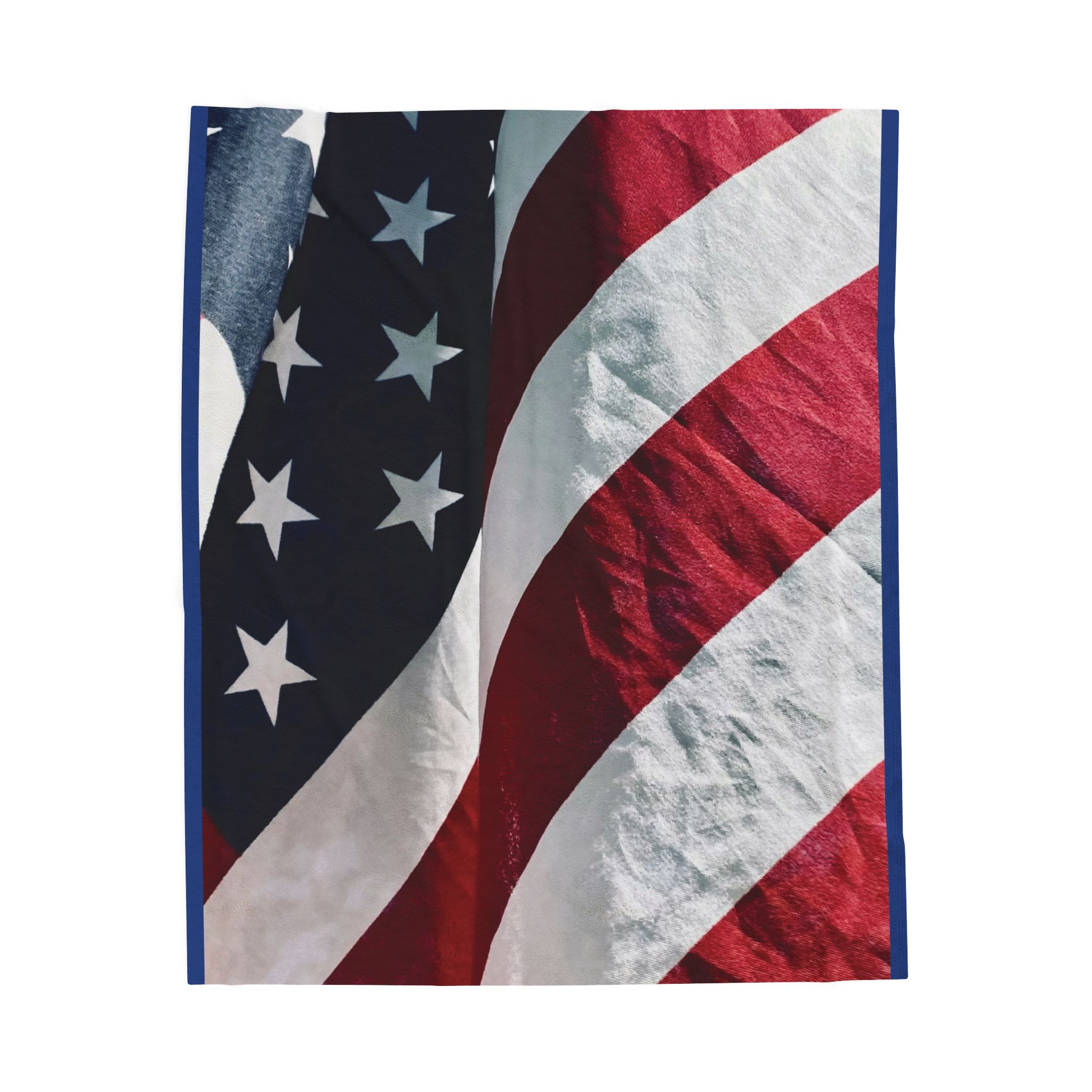 Patriotic Lightweight Velveteen Plushie Blanket featuring a the American Flag, Liberty Lightweight Plushie Throw product thumbnail image