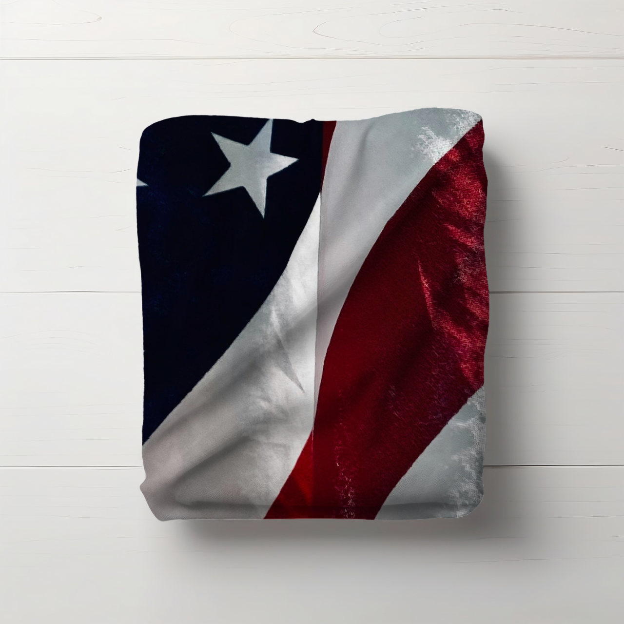 Patriotic Lightweight Velveteen Plushie Blanket featuring a the American Flag, Liberty Lightweight Plushie Throw product thumbnail image
