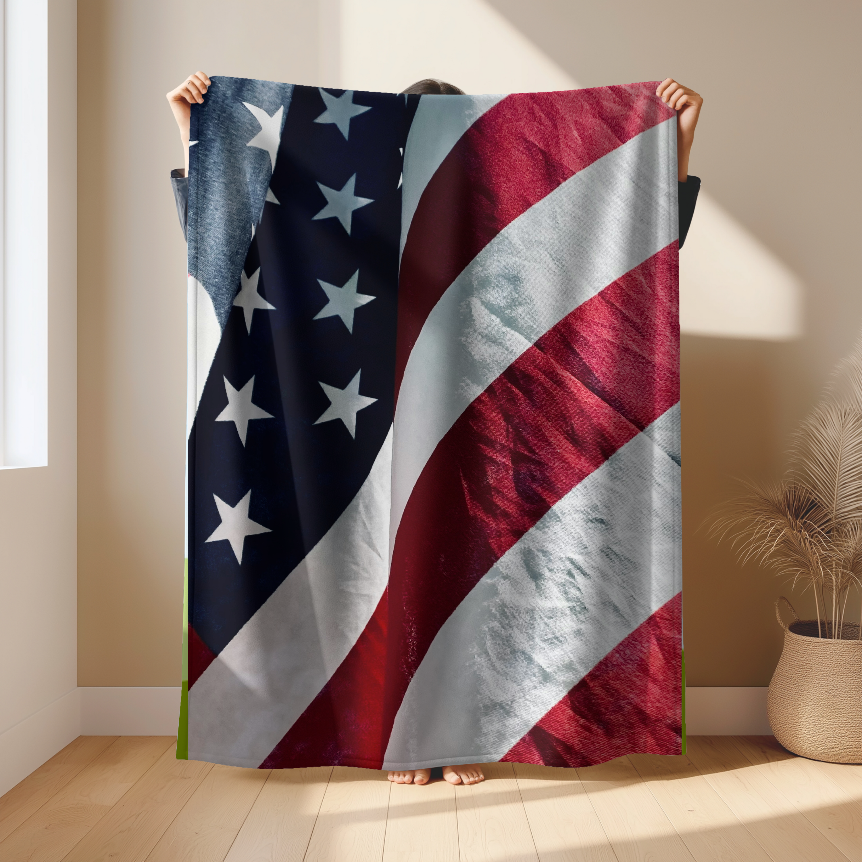 Patriotic Lightweight Velveteen Plushie Blanket featuring a the American Flag, Liberty Lightweight Plushie Throw Patriotic Lightweight Velveteen Plushie Blanket featuring a the American Flag, Liberty Lightweight Plushie Throw