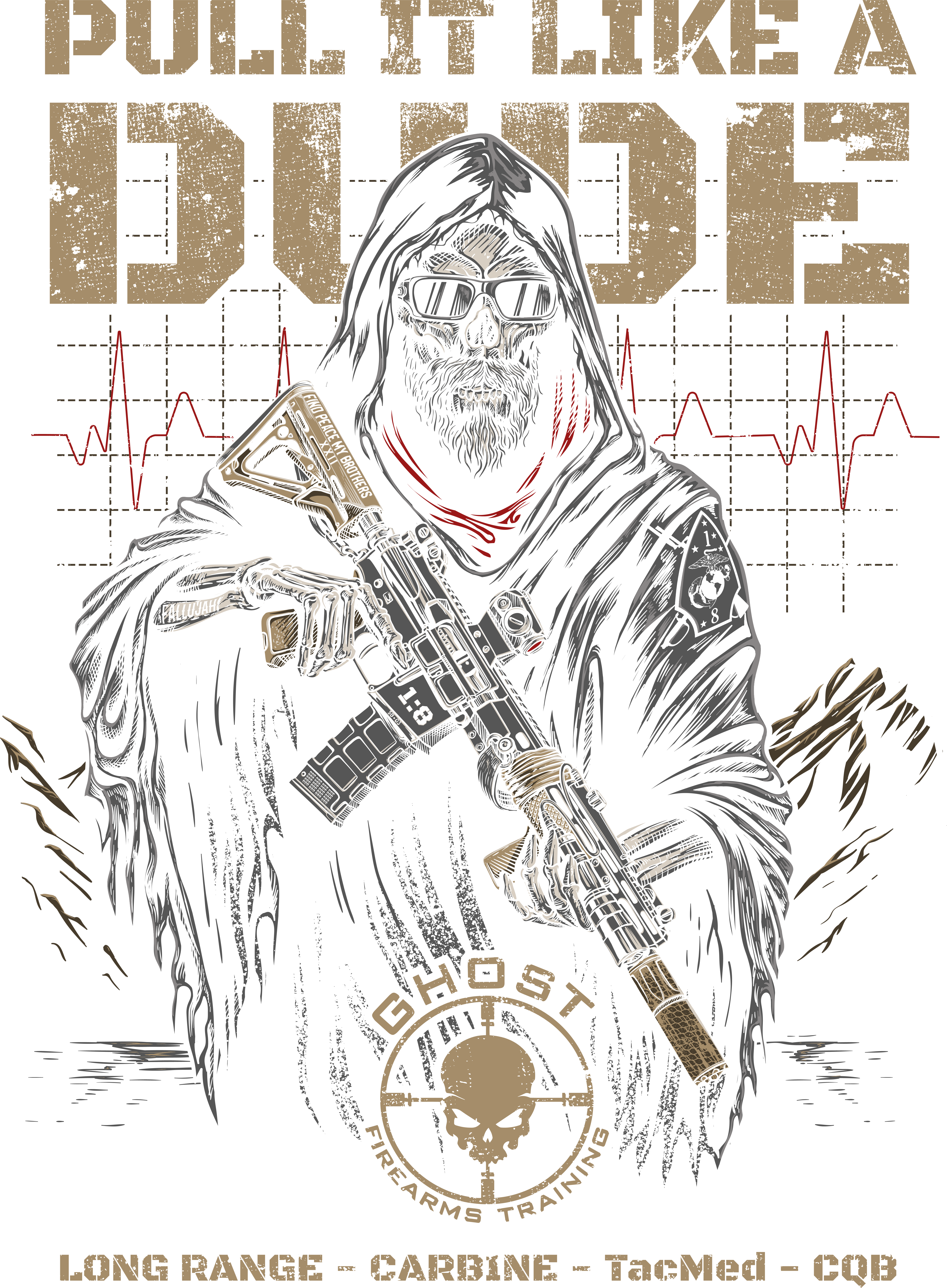 Frosted Pint Glass - Drink Like a Dude, 16oz