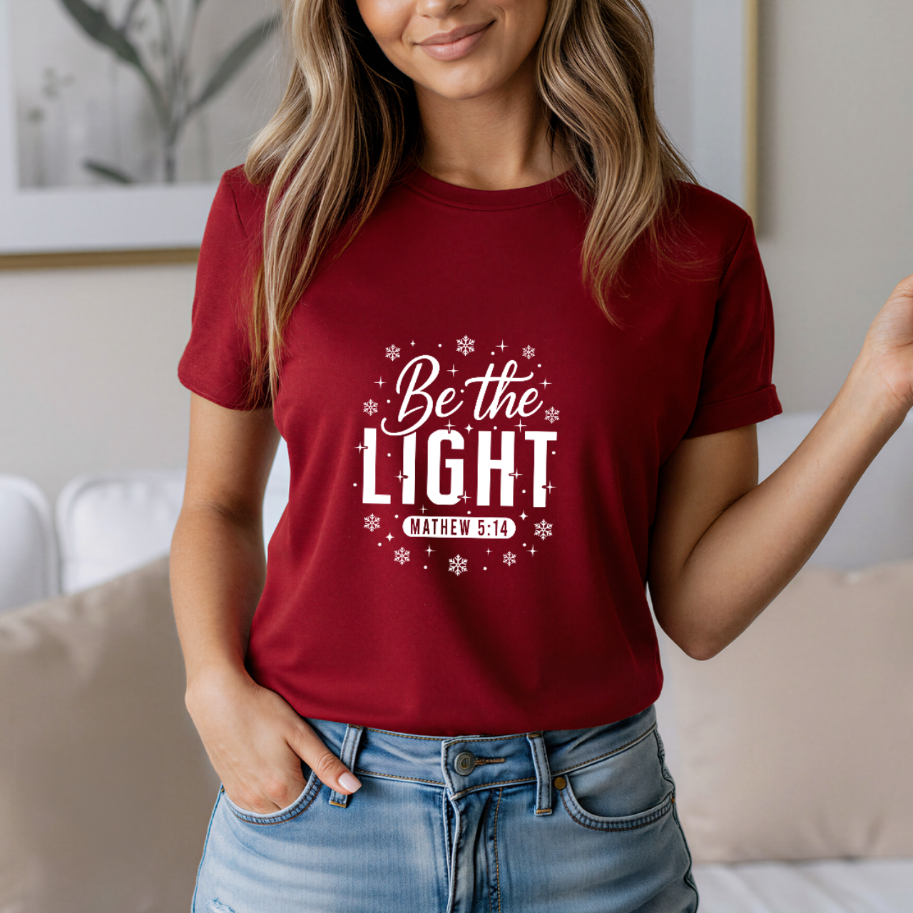 Be the Light Matthew 5:14 holiday Shirt product thumbnail image