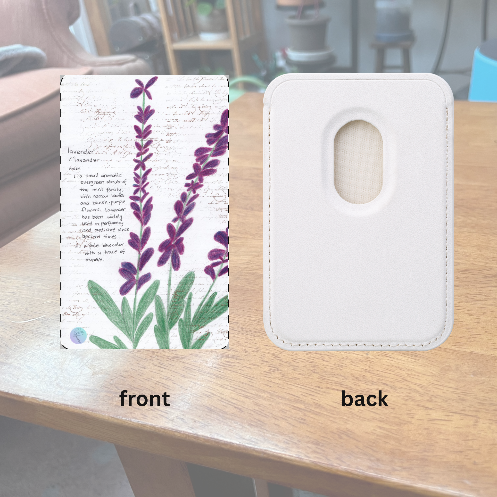 Card Holder Wallet | Lavender Vegan | Magsafe® Compatible | Eco-Friendly