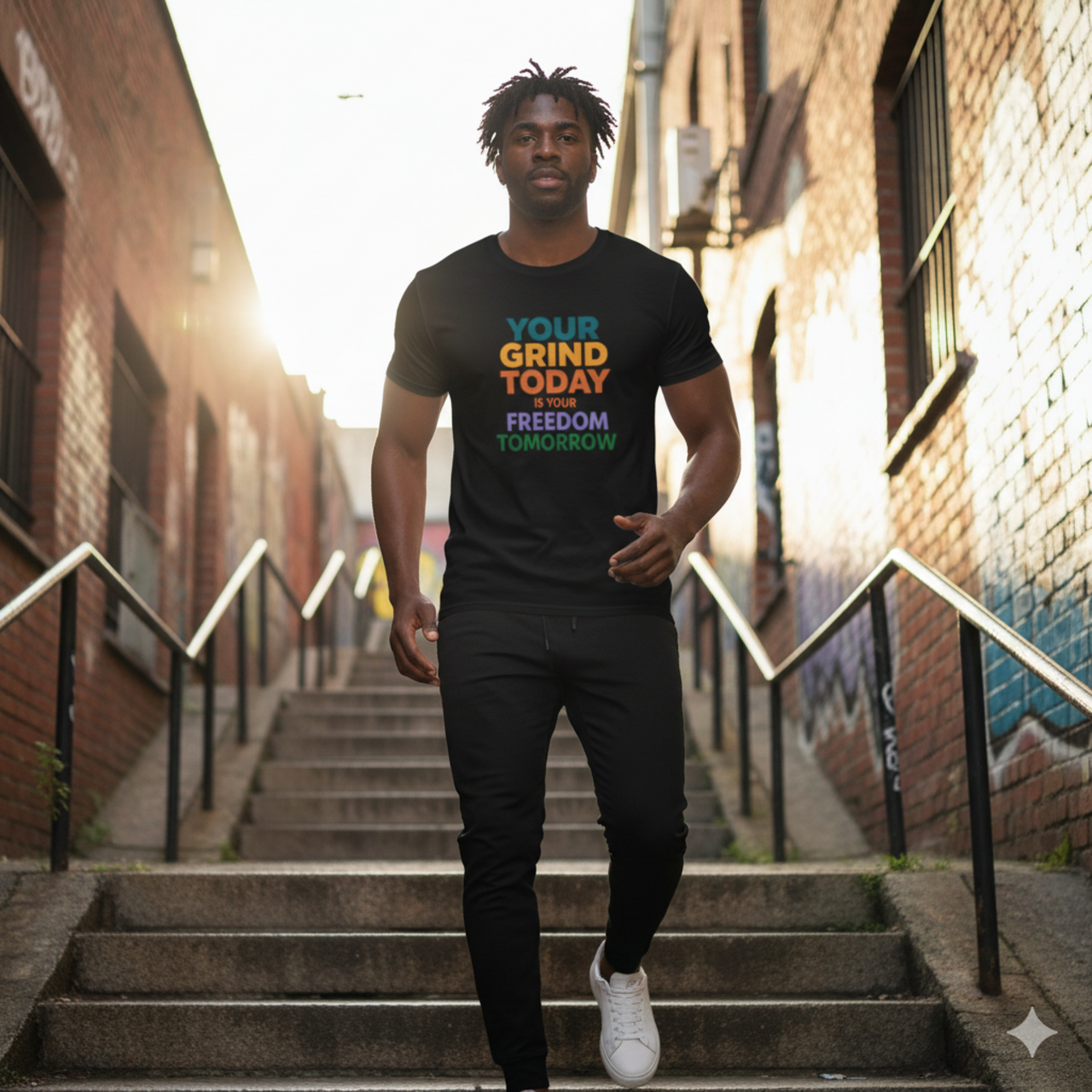 Inspirational Unisex Tee: Your Grind Today is Your Freedom Tomorrow product thumbnail image Inspirational Unisex Tee: Your Grind Today is Your Freedom Tomorrow product thumbnail image