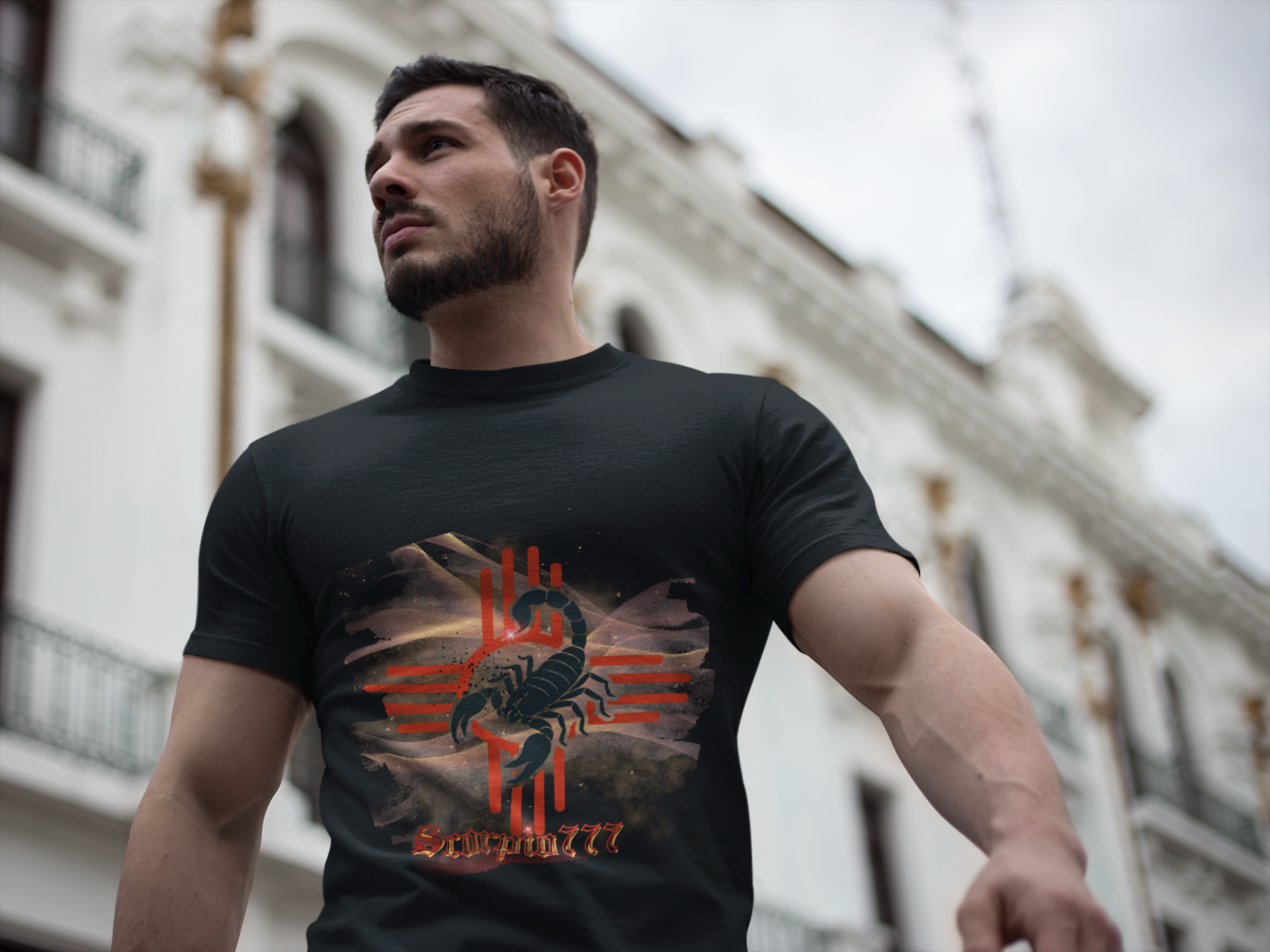 NEW MEXICO STATE Symbol and Scorpio Graphic Tees for Zodiac Lovers product thumbnail image