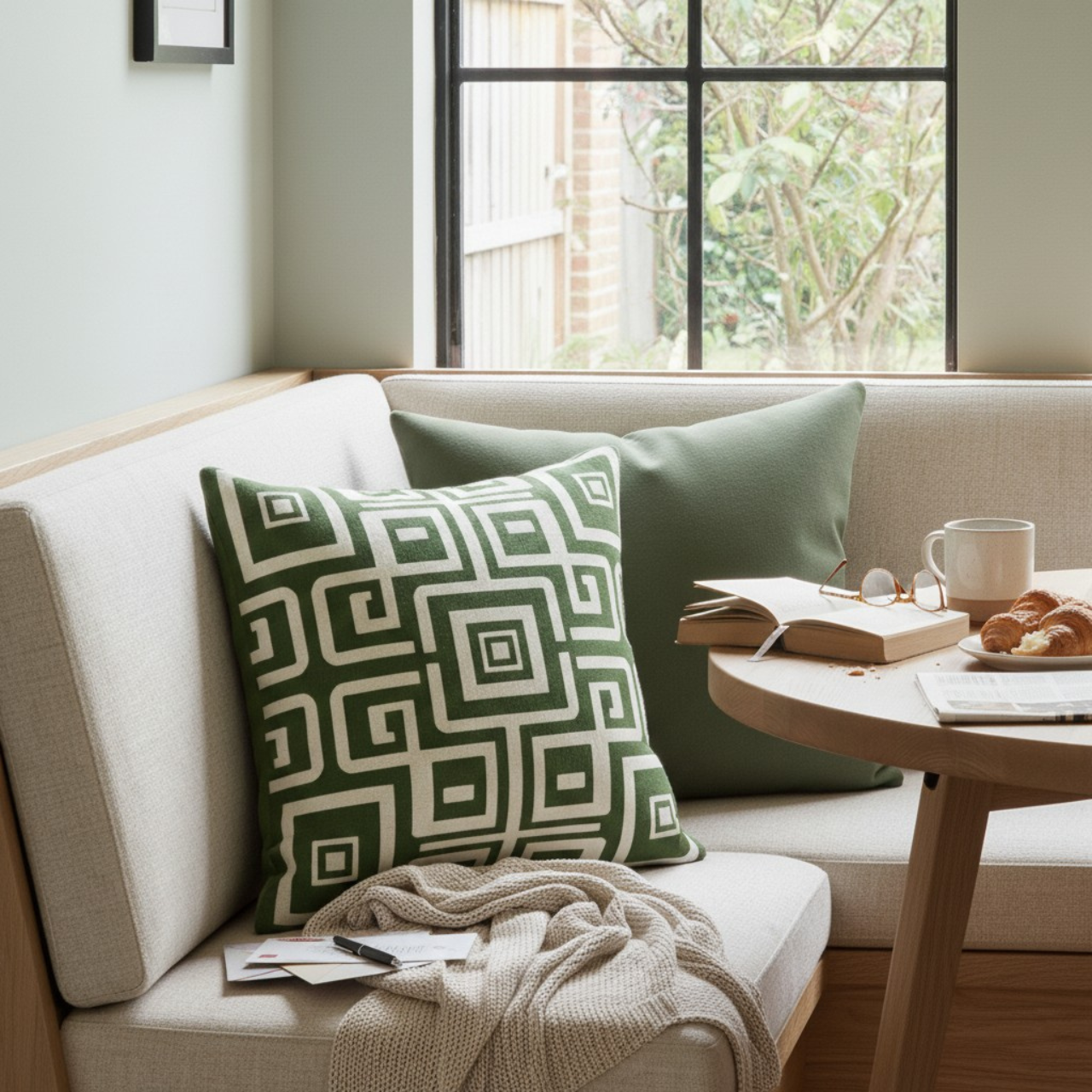 Topiary Trellis - Square Faux-Suede Pillowcase 