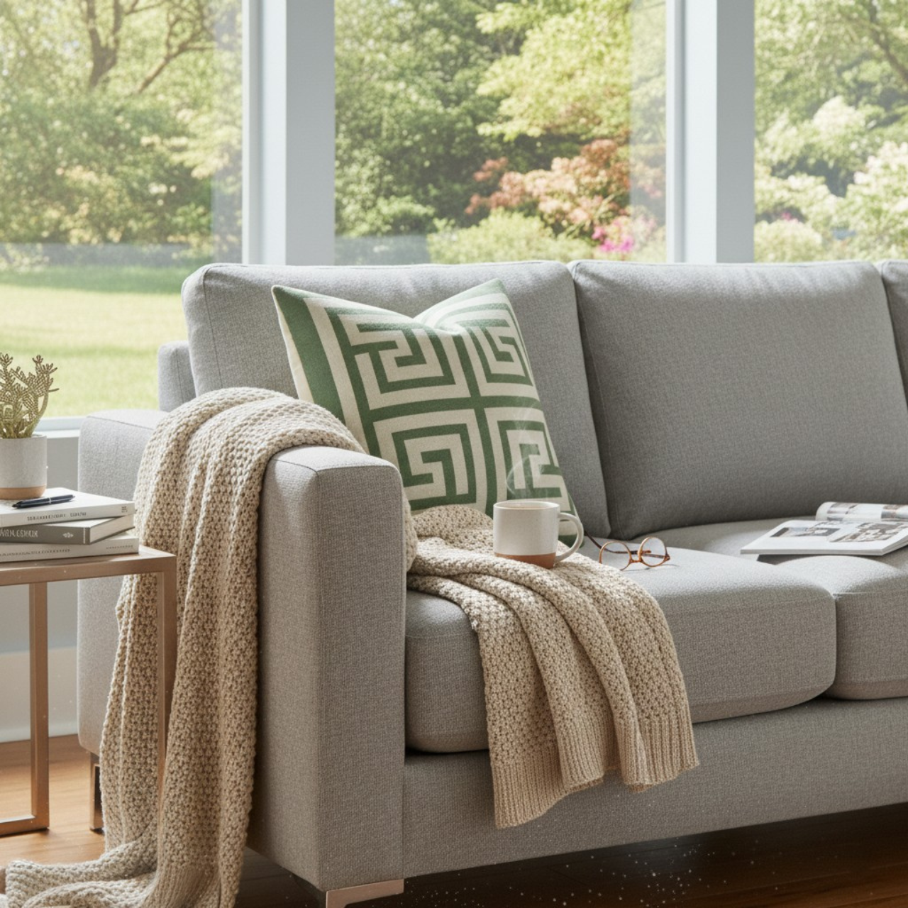 Athenian Square - Square Faux-Suede Pillowcase product thumbnail image Athenian Square - Square Faux-Suede Pillowcase product thumbnail image