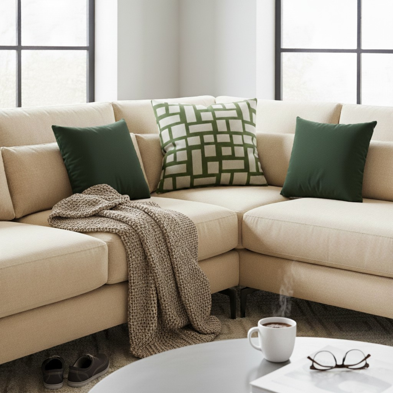 Bauhaus Block - Square Faux-Suede Pillowcase product thumbnail image Bauhaus Block - Square Faux-Suede Pillowcase product thumbnail image