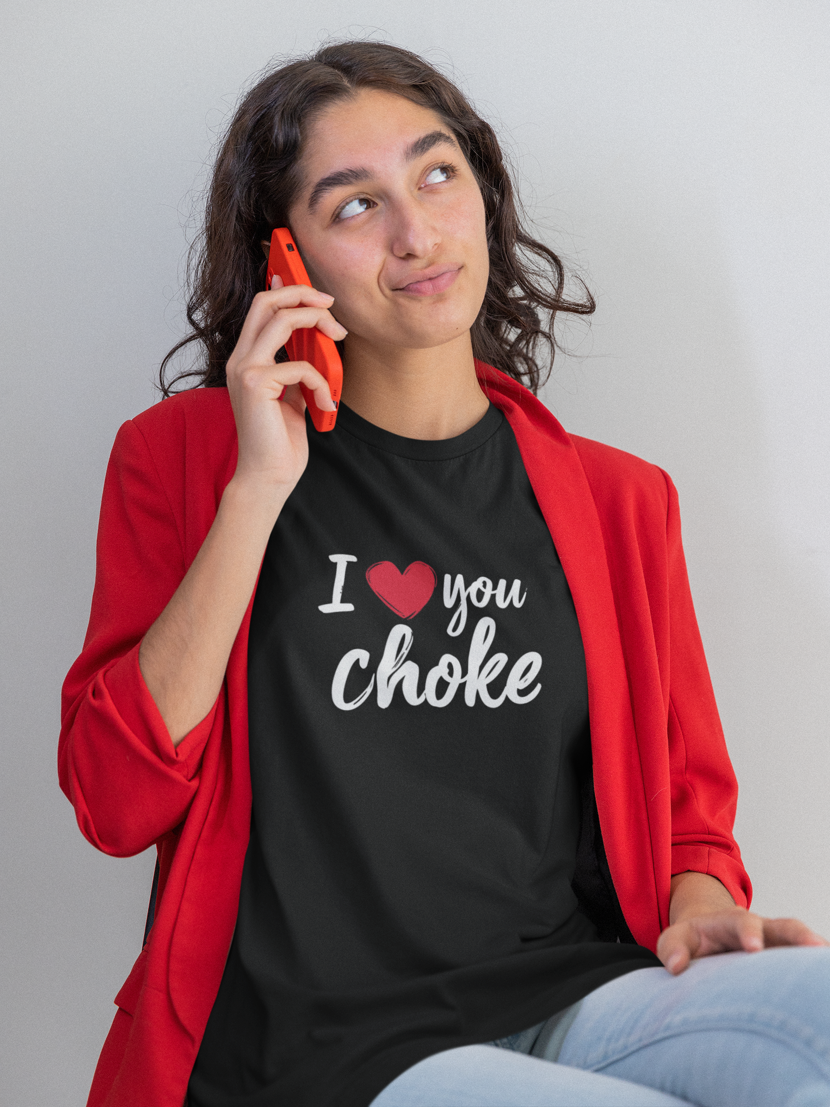 I Love You Choke Hawaii Pidgin Women's Tee product thumbnail image