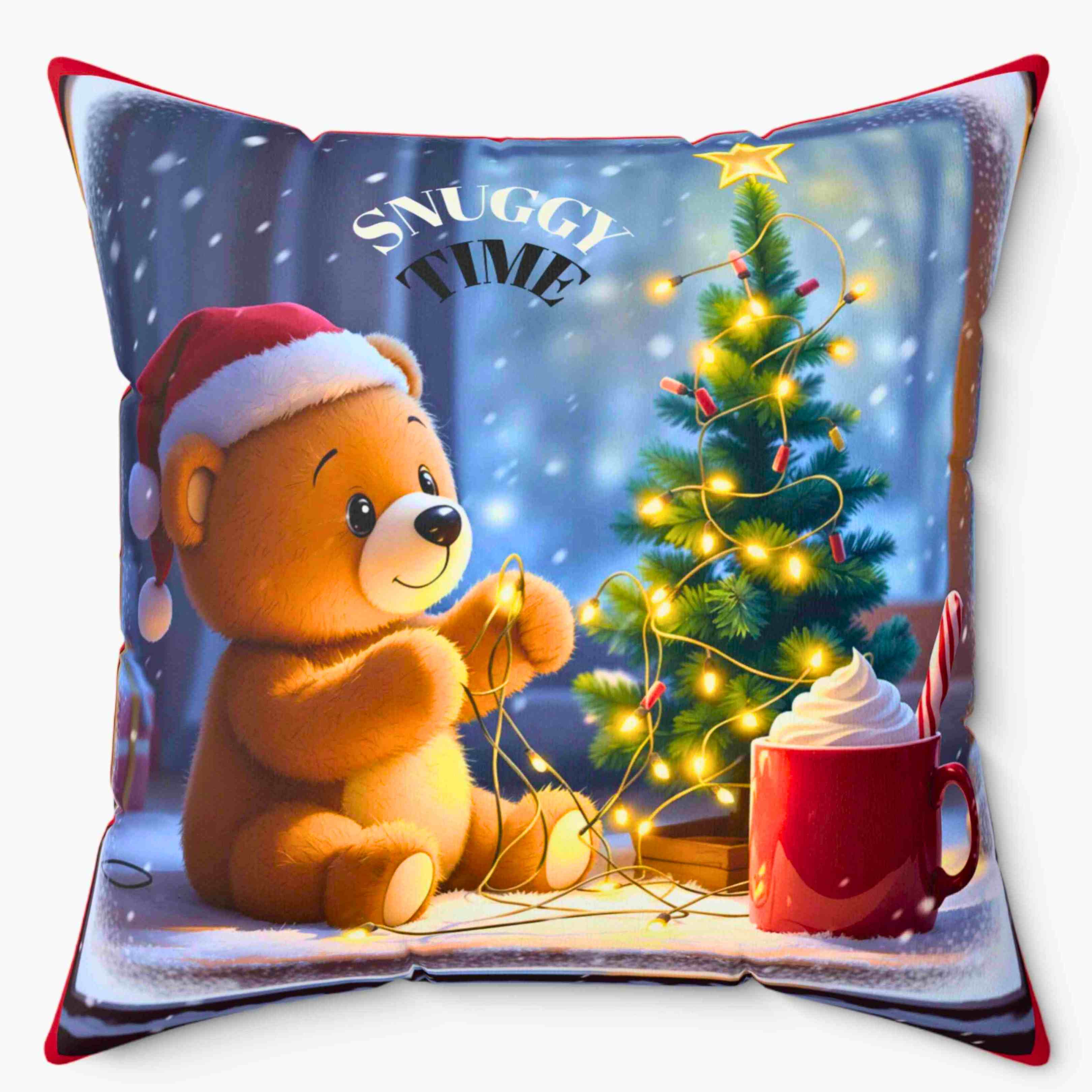 Cozy Christmas Bear Pillow, Holiday Decor, Cute Bear Cushion, Festive Home Accents, Seasonal Gift for Kids product thumbnail image Cozy Christmas Bear Pillow, Holiday Decor, Cute Bear Cushion, Festive Home Accents, Seasonal Gift for Kids product thumbnail image
