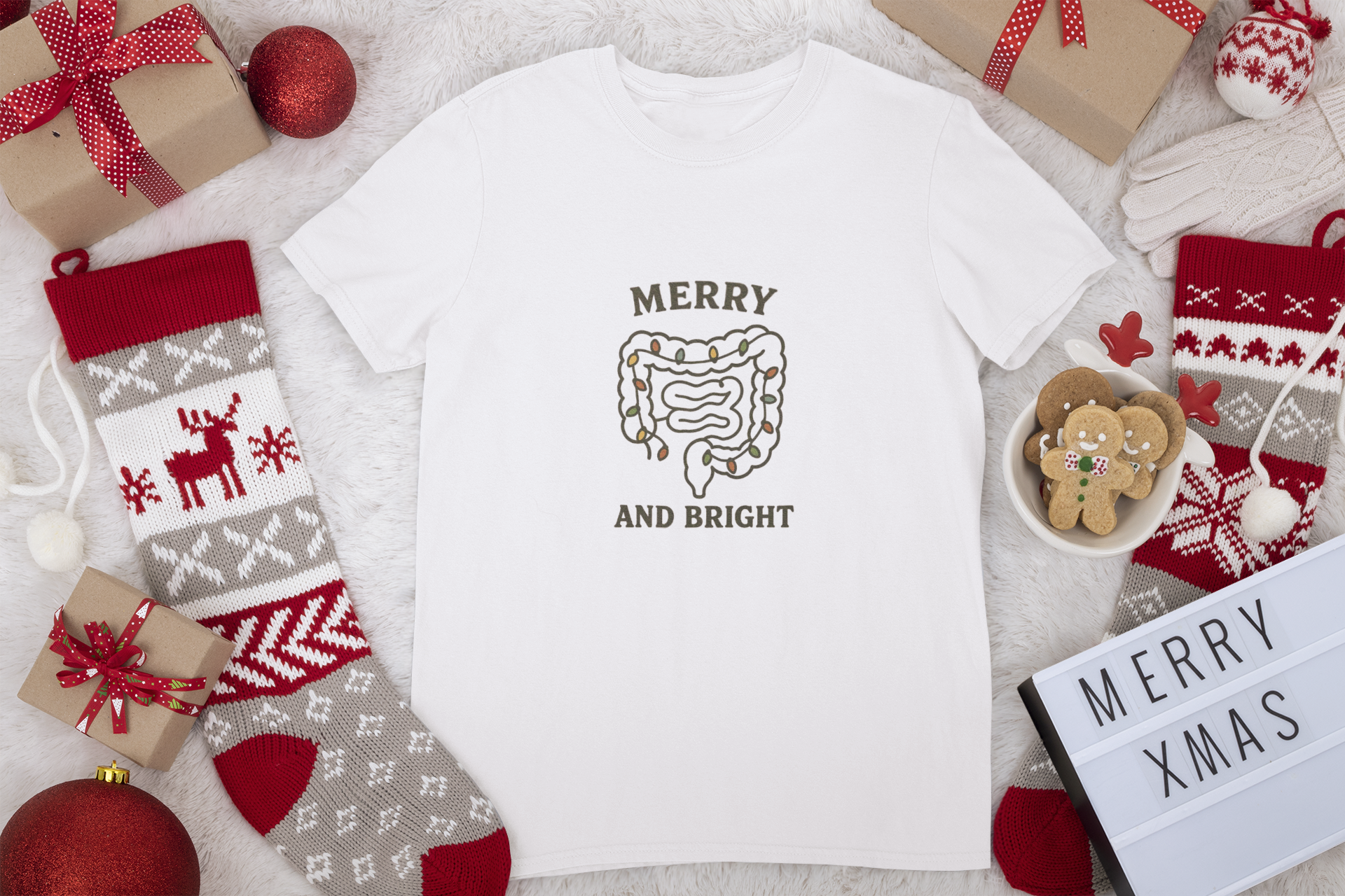Christmas Bedazzled Colon Unisex Tee product thumbnail image