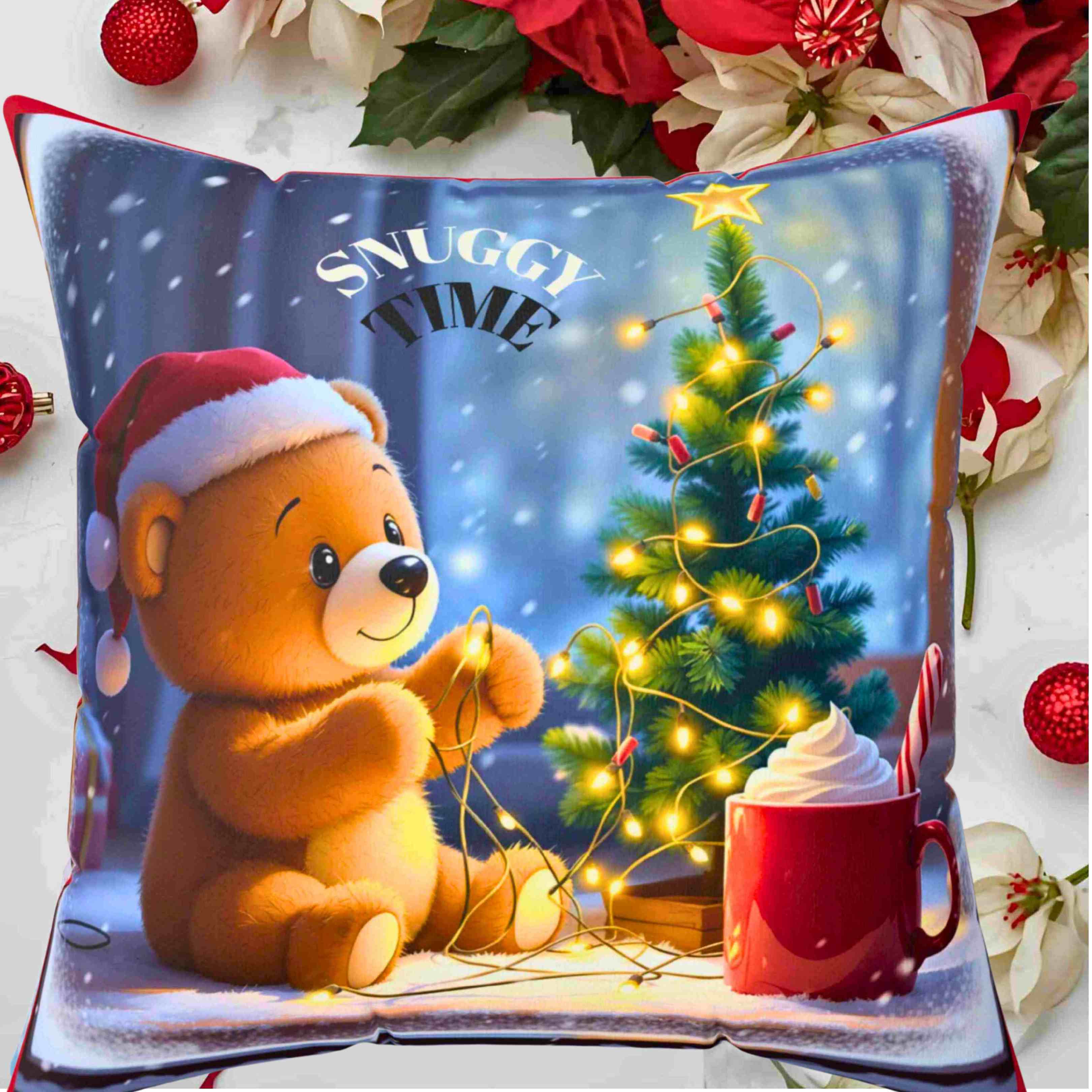 Cozy Christmas Bear Pillow, Holiday Decor, Cute Bear Cushion, Festive Home Accents, Seasonal Gift for Kids product thumbnail image Cozy Christmas Bear Pillow, Holiday Decor, Cute Bear Cushion, Festive Home Accents, Seasonal Gift for Kids product thumbnail image