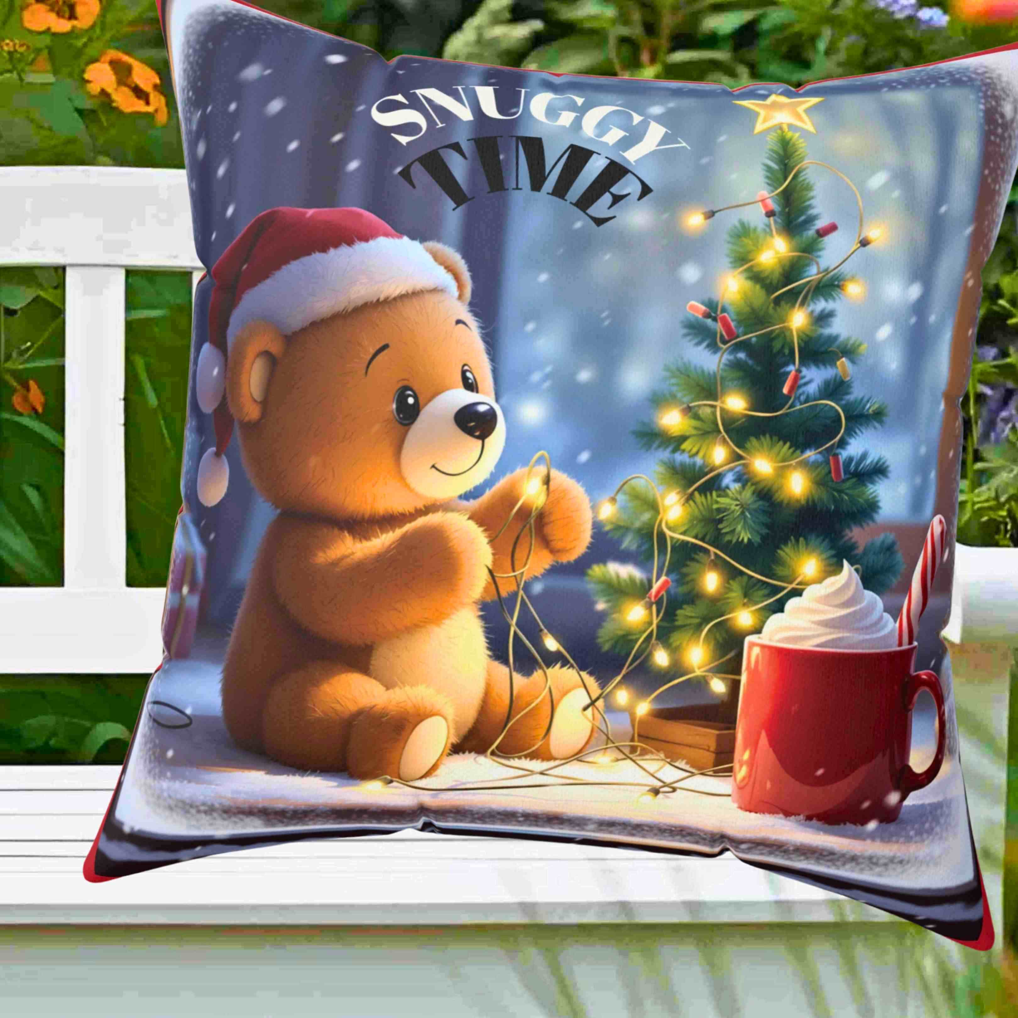 Cozy Christmas Bear Pillow, Holiday Decor, Cute Bear Cushion, Festive Home Accents, Seasonal Gift for Kids product thumbnail image Cozy Christmas Bear Pillow, Holiday Decor, Cute Bear Cushion, Festive Home Accents, Seasonal Gift for Kids product thumbnail image