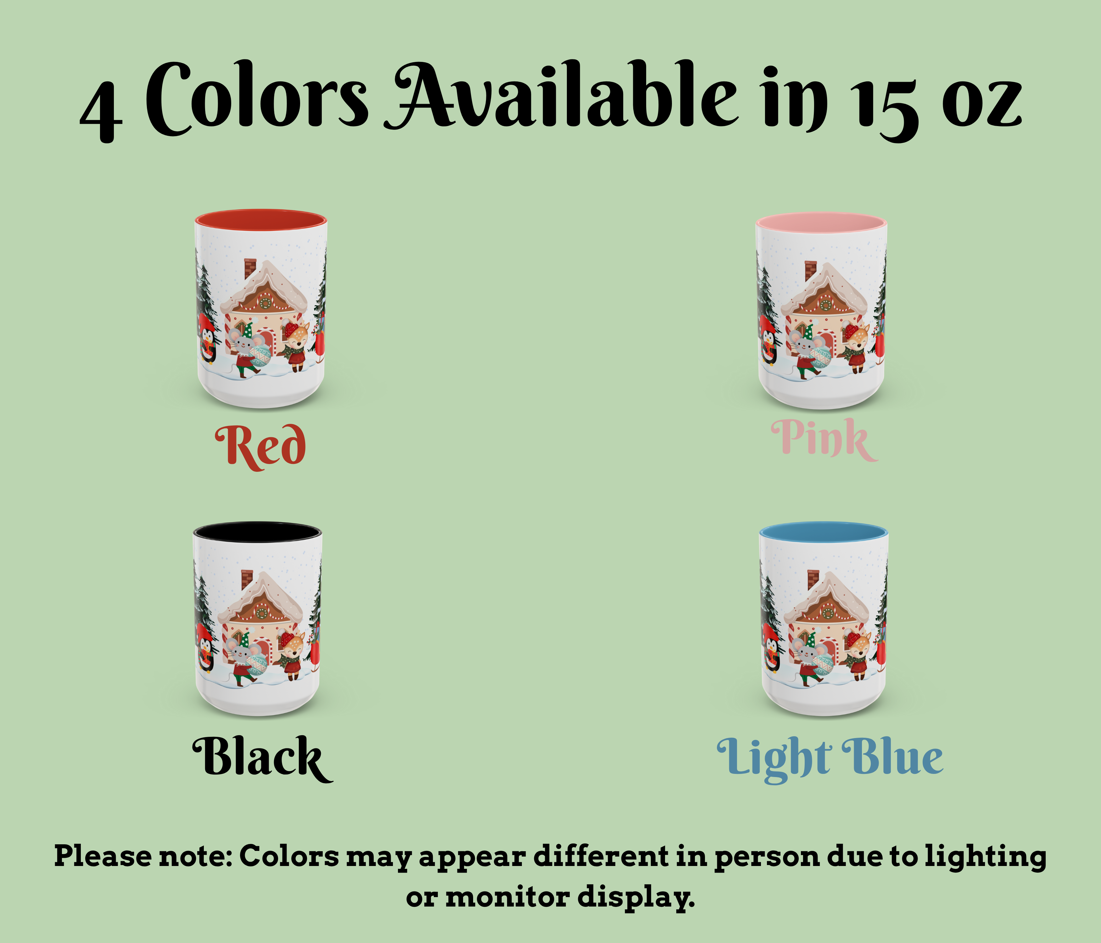 Christmas Coffee Mug | Cute Holiday Accent Cup | Cozy Winter Mug Gift for Her or Him | Hot Cocoa & Coffee Lover Gift product thumbnail image Christmas Coffee Mug | Cute Holiday Accent Cup | Cozy Winter Mug Gift for Her or Him | Hot Cocoa & Coffee Lover Gift product thumbnail image