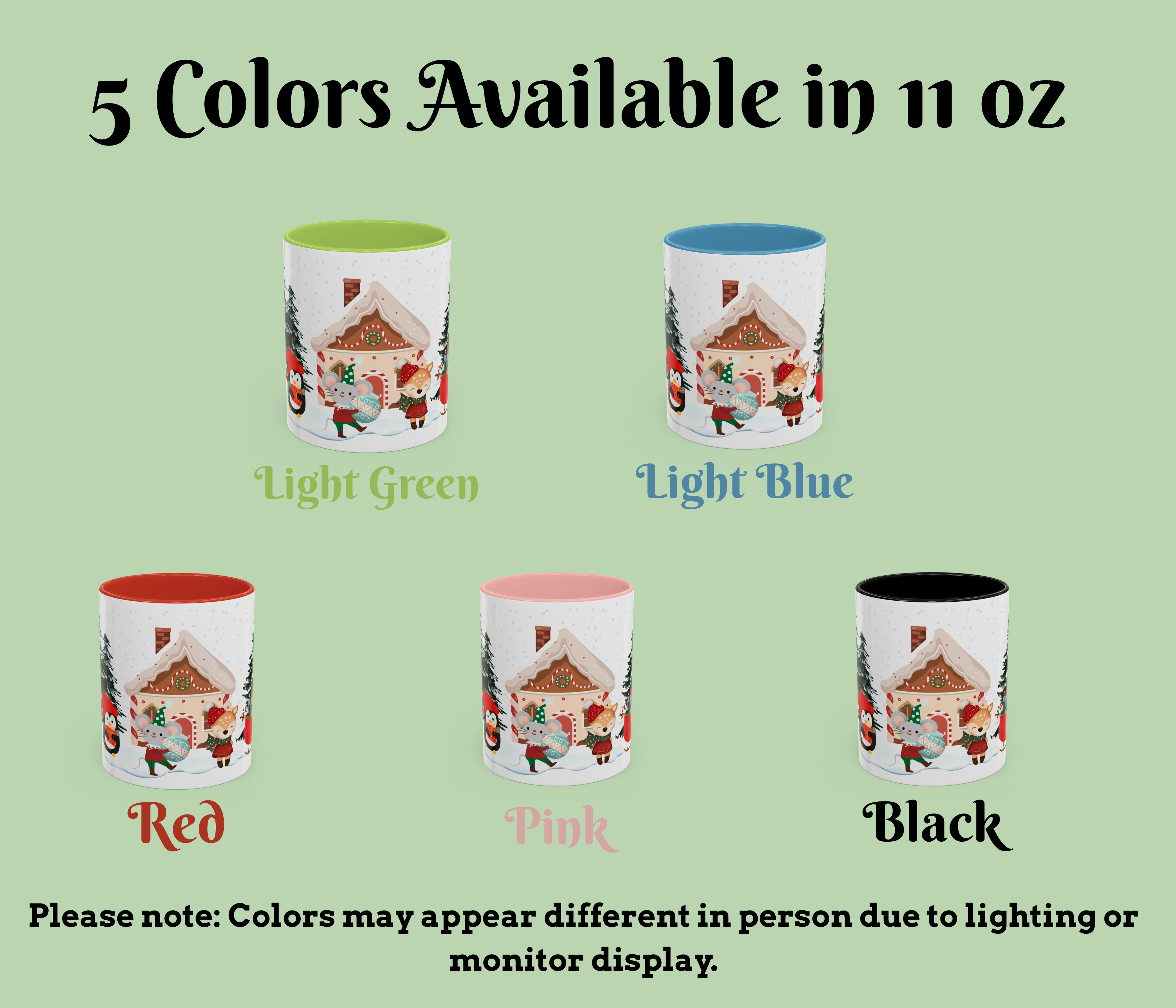 Christmas Coffee Mug | Cute Holiday Accent Cup | Cozy Winter Mug Gift for Her or Him | Hot Cocoa & Coffee Lover Gift product thumbnail image Christmas Coffee Mug | Cute Holiday Accent Cup | Cozy Winter Mug Gift for Her or Him | Hot Cocoa & Coffee Lover Gift product thumbnail image