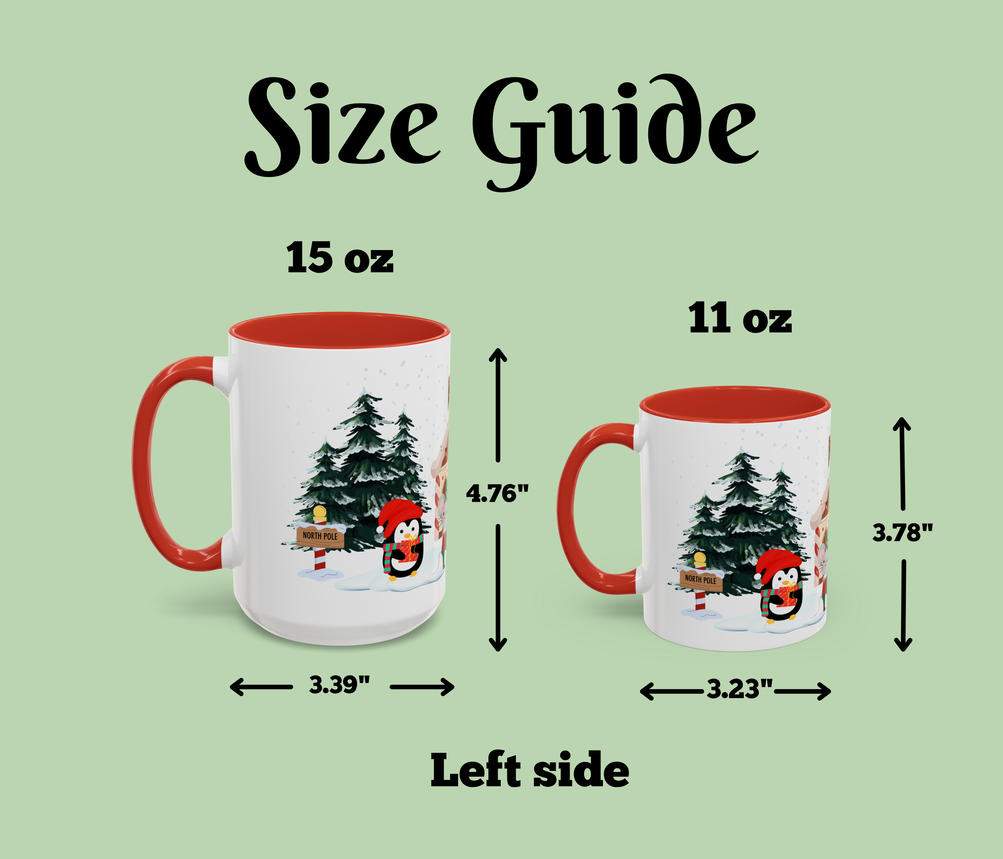 Christmas Coffee Mug | Cute Holiday Accent Cup | Cozy Winter Mug Gift for Her or Him | Hot Cocoa & Coffee Lover Gift product thumbnail image Christmas Coffee Mug | Cute Holiday Accent Cup | Cozy Winter Mug Gift for Her or Him | Hot Cocoa & Coffee Lover Gift product thumbnail image