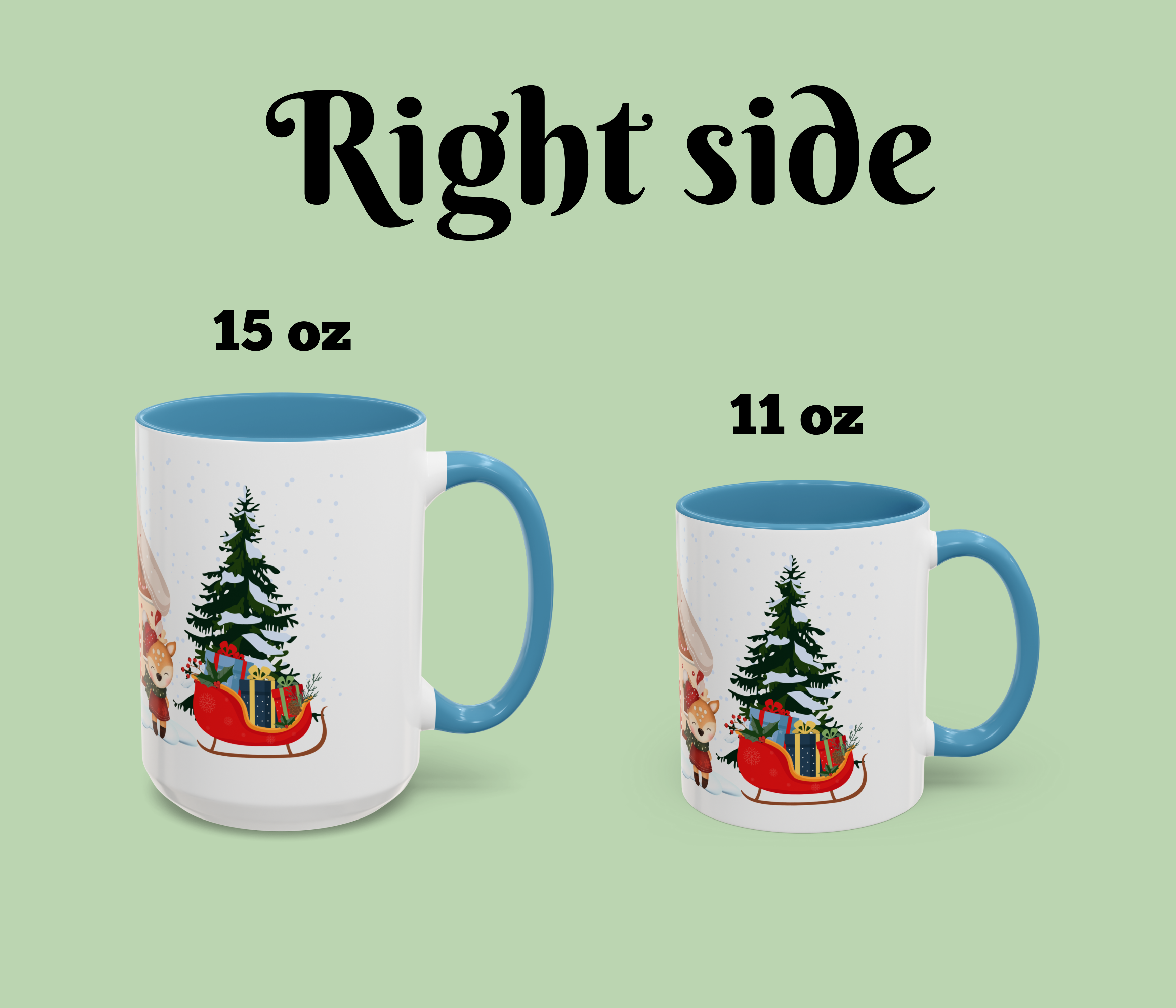 Christmas Coffee Mug | Cute Holiday Accent Cup | Cozy Winter Mug Gift for Her or Him | Hot Cocoa &amp; Coffee Lover Gift product thumbnail image