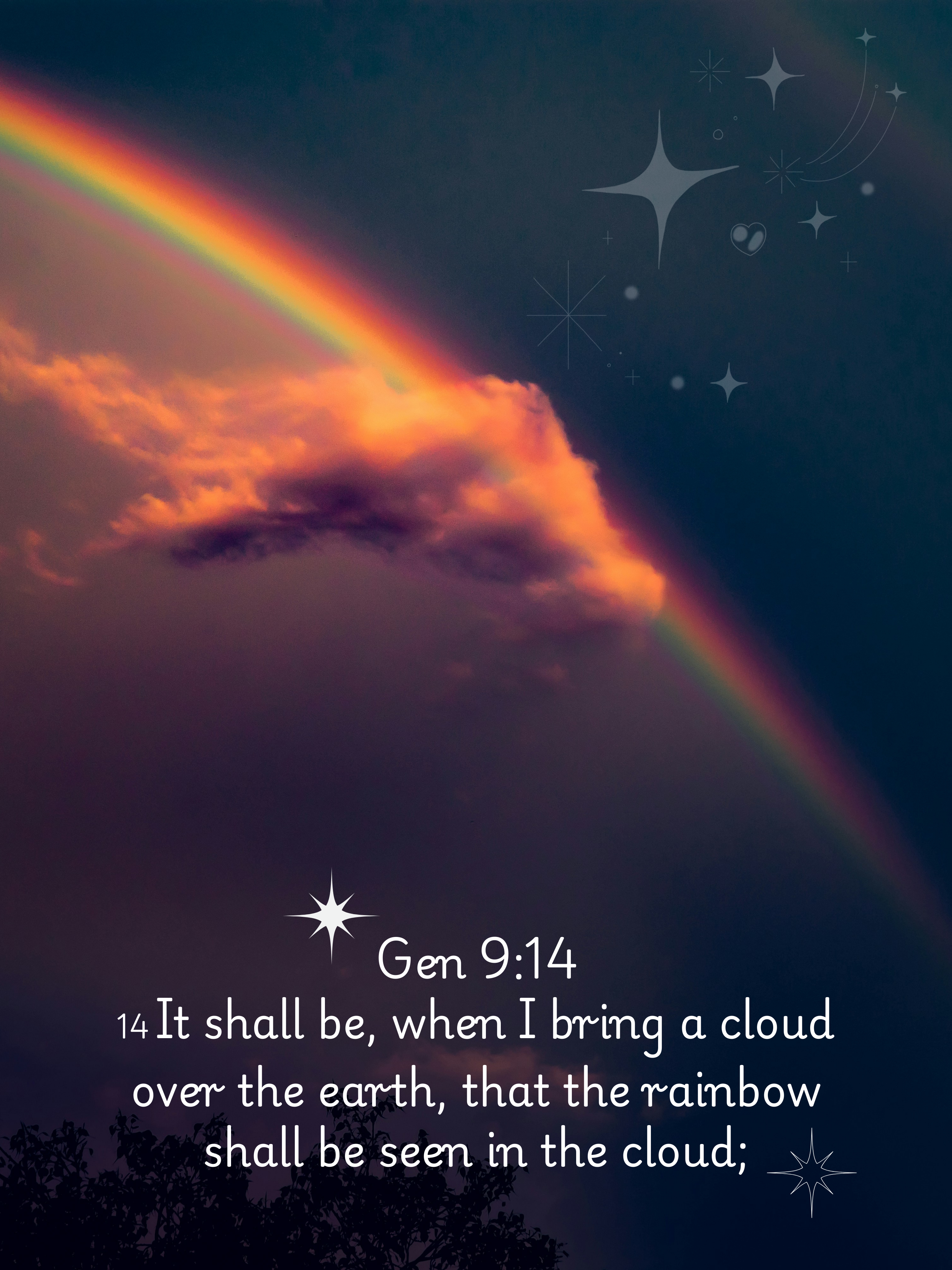 Inspirational Lightweight Velveteen Plushie Blanket featuring a Bible Verse Scriptural Genesis 9:14, Christian Lightweight Plushie Throw product thumbnail image