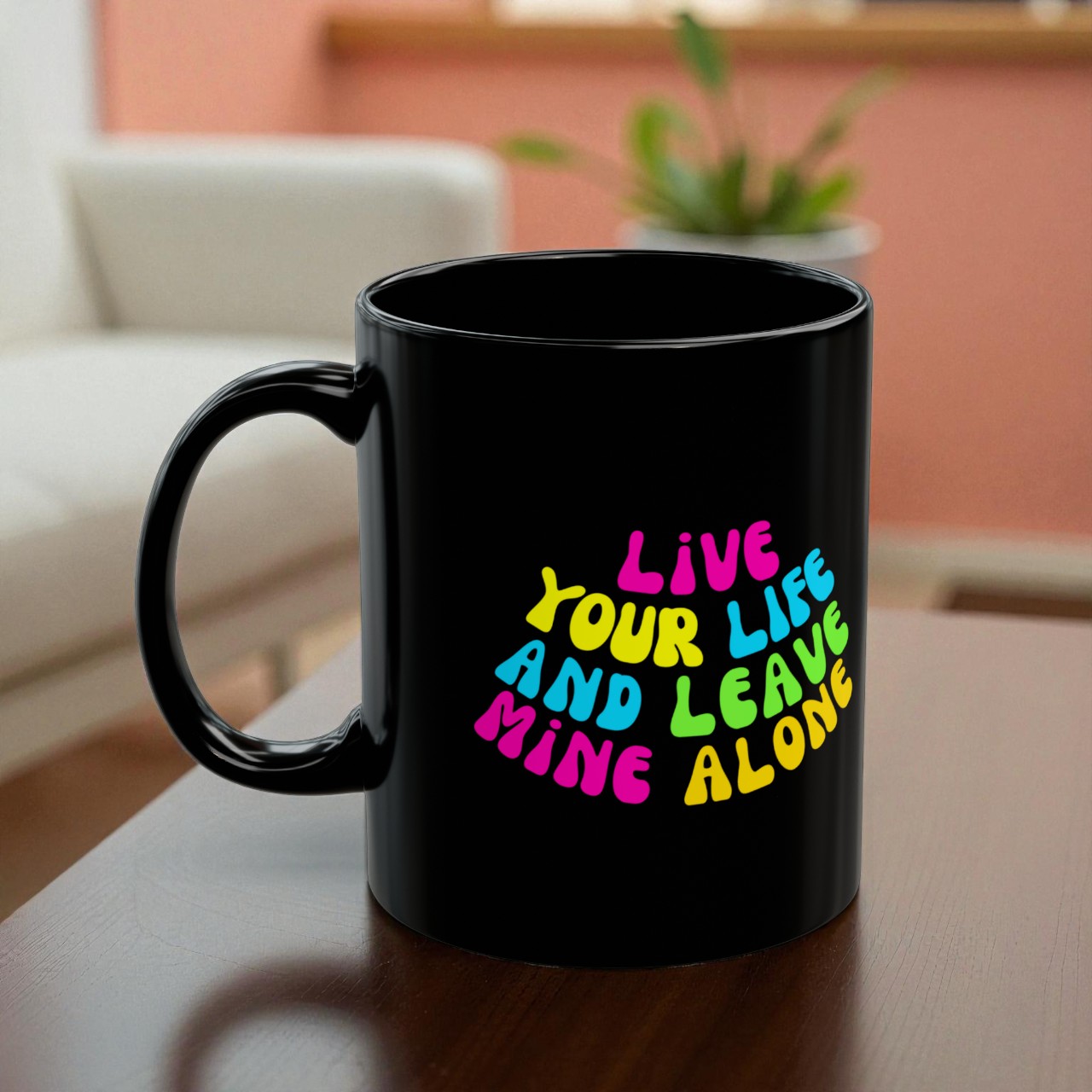 Live Your Life  (Ice Cream)11oz Black Mug product thumbnail image