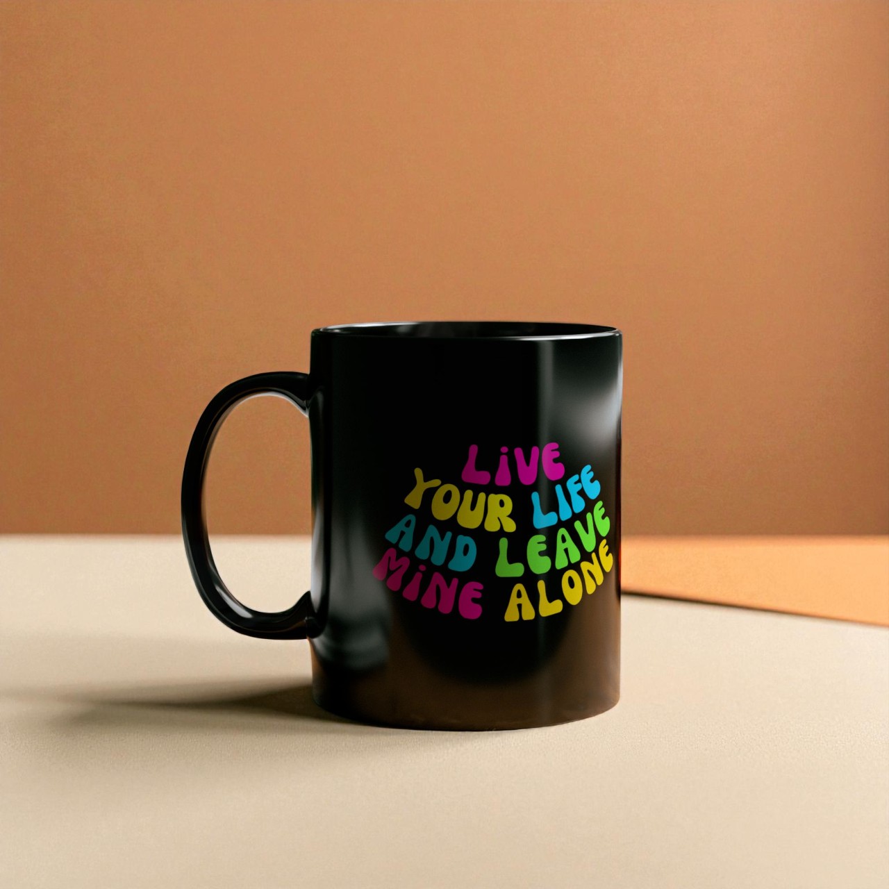 Live Your Life (Ice Cream)11oz Black Mug product thumbnail image Live Your Life (Ice Cream)11oz Black Mug product thumbnail image