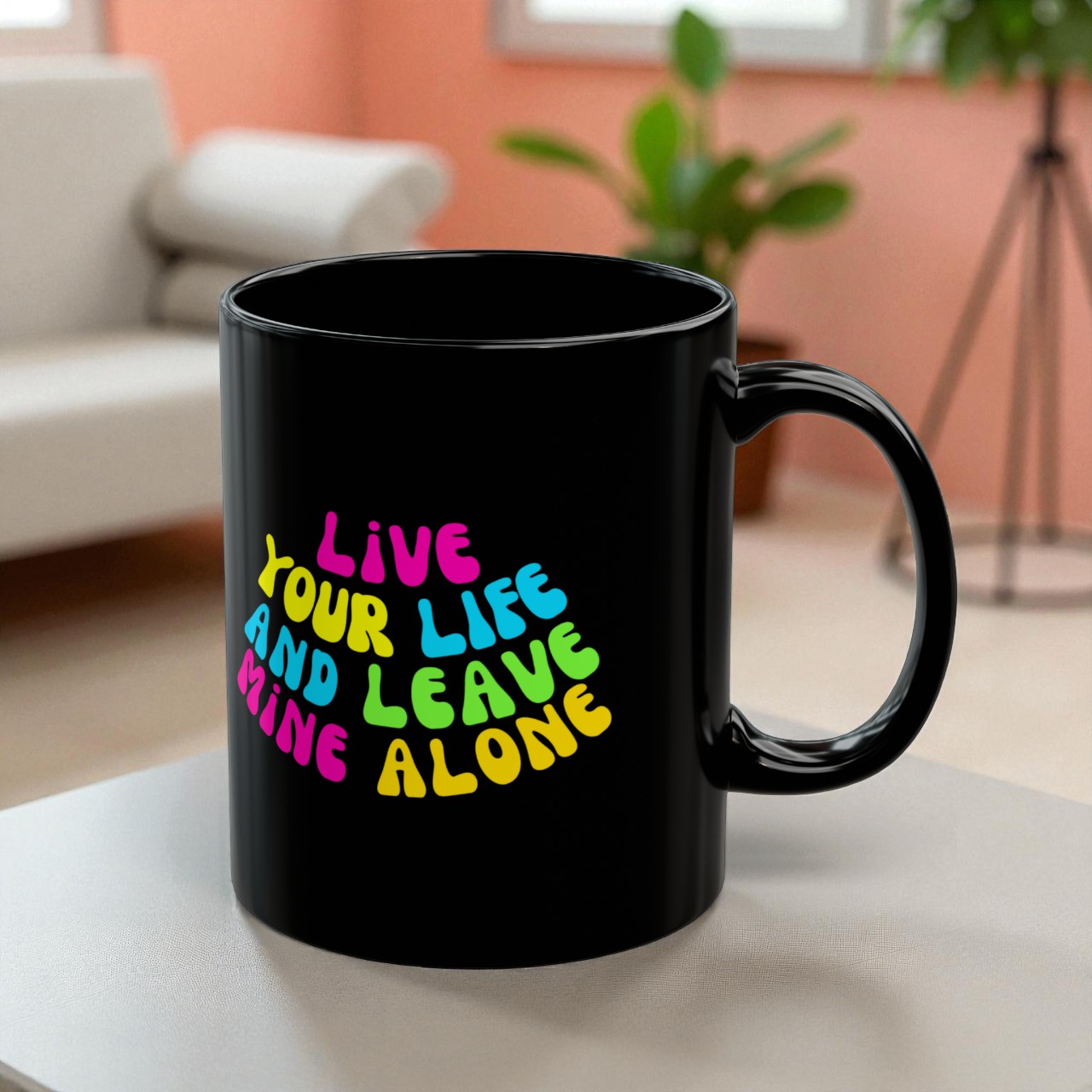 Live Your Life  (Ice Cream)11oz Black Mug product thumbnail image