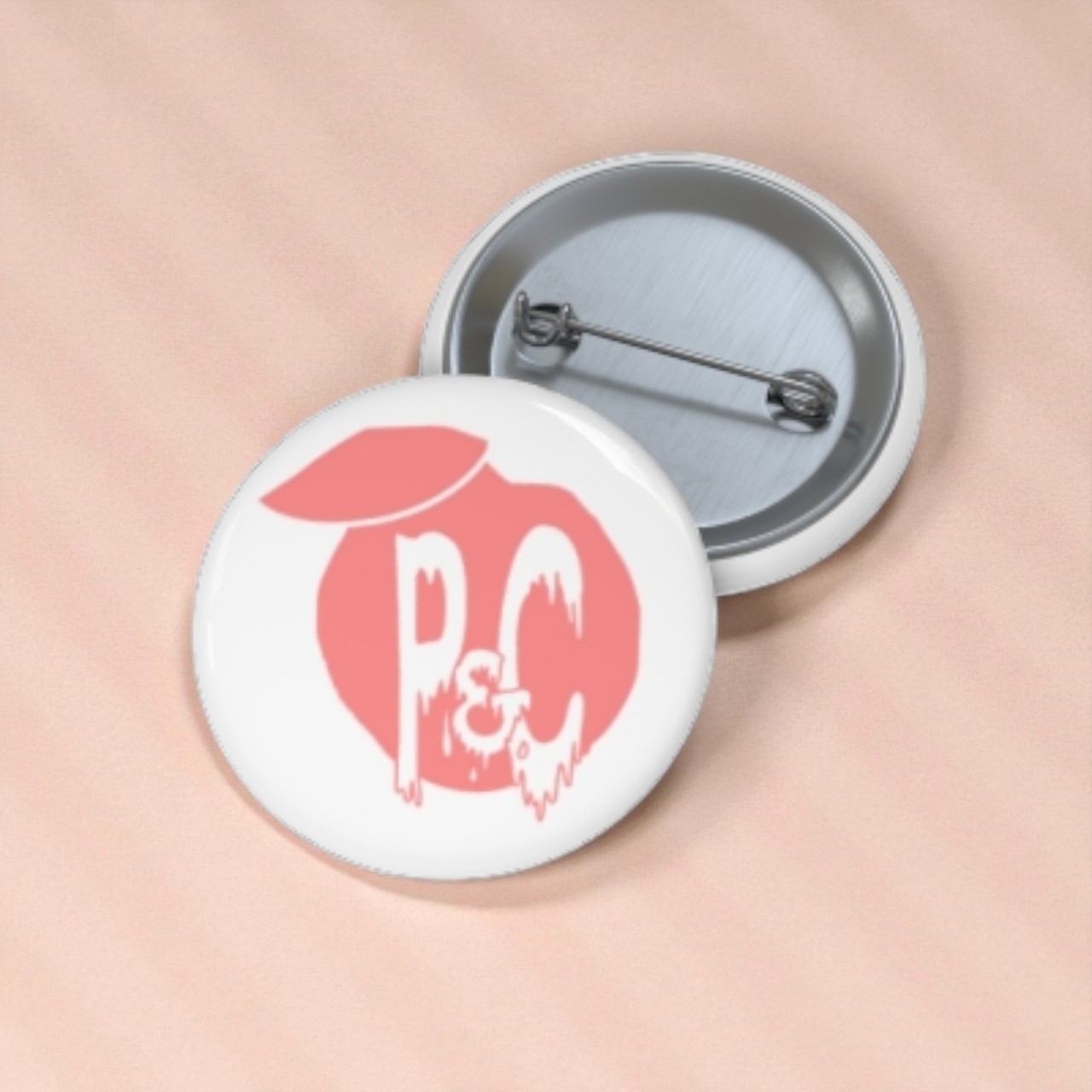 P&C Pink Logo Pin Buttons product thumbnail image P&C Pink Logo Pin Buttons product thumbnail image