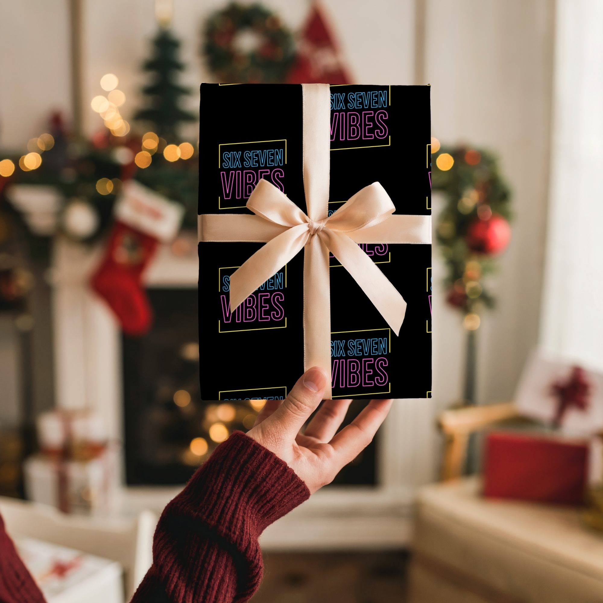 67 Wrapping Paper Six Seven Gift Wrap product thumbnail image 67 Wrapping Paper Six Seven Gift Wrap product thumbnail image