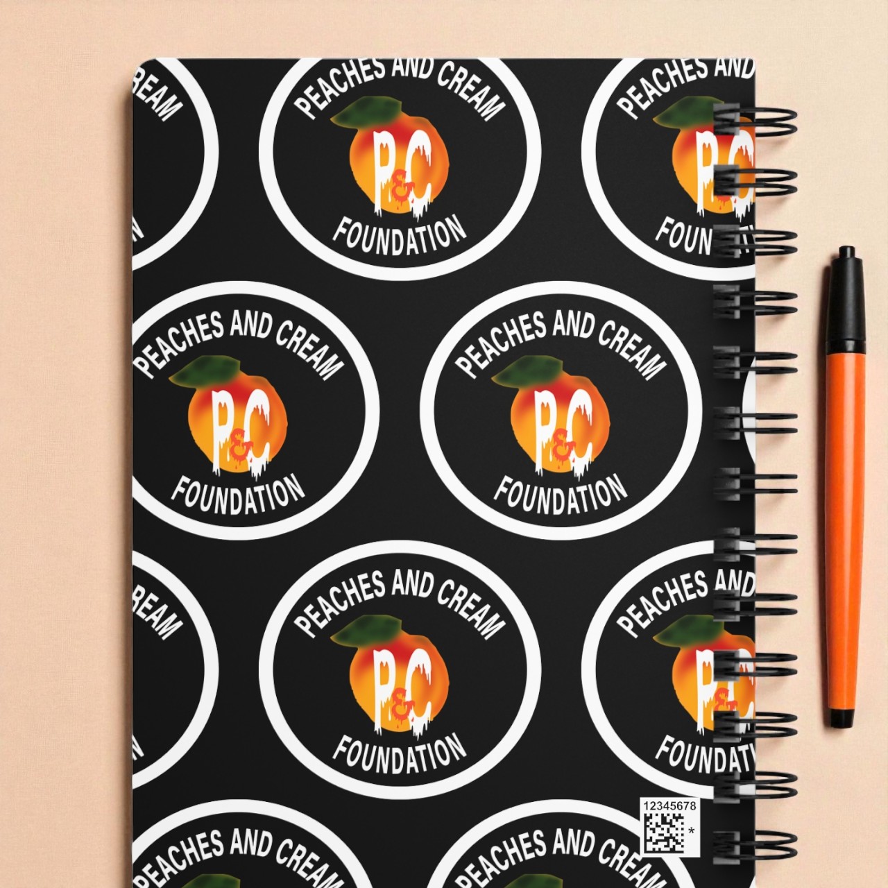 PNCF White Outline Logo Spiral Bound Journal product thumbnail image