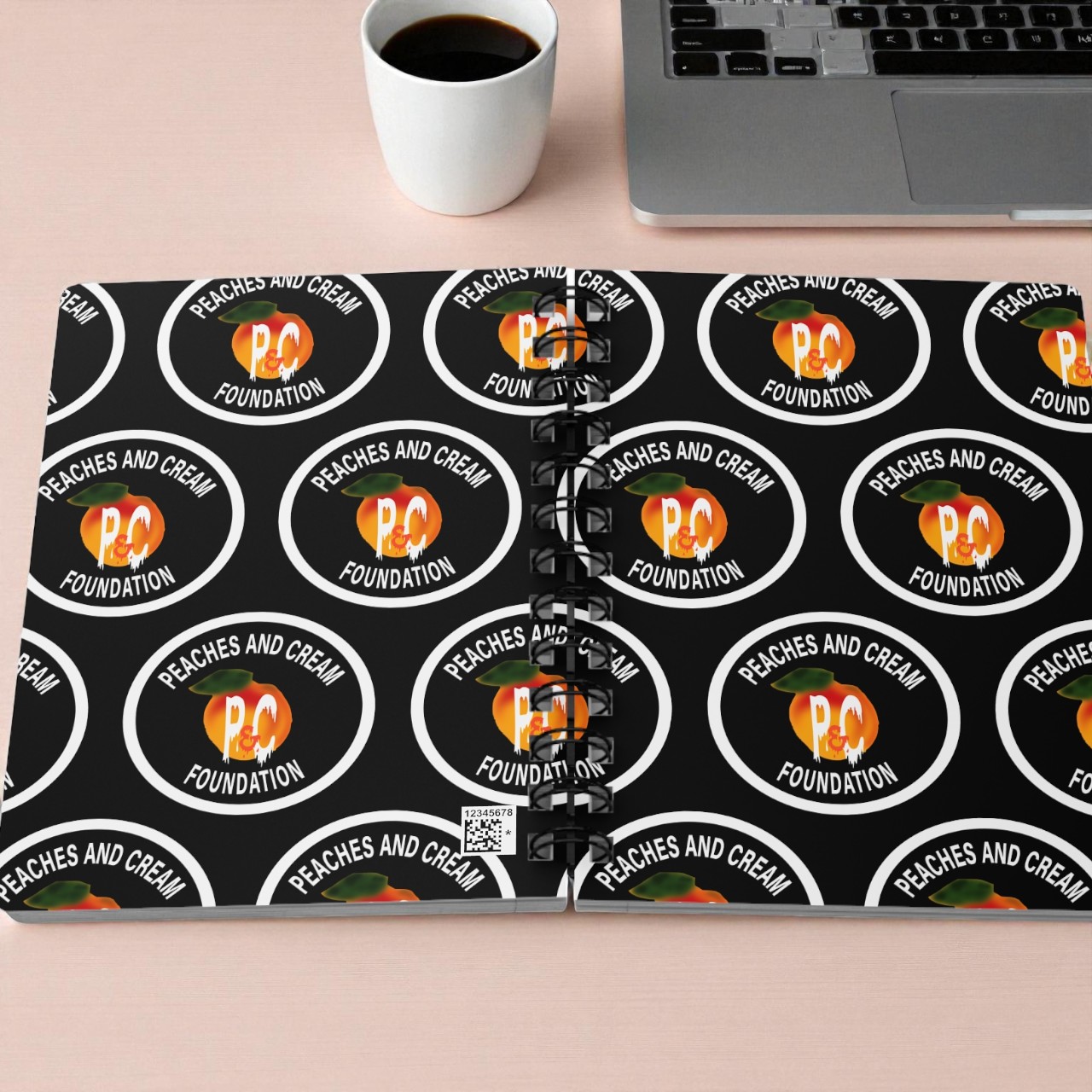 PNCF White Outline Logo Spiral Bound Journal product thumbnail image