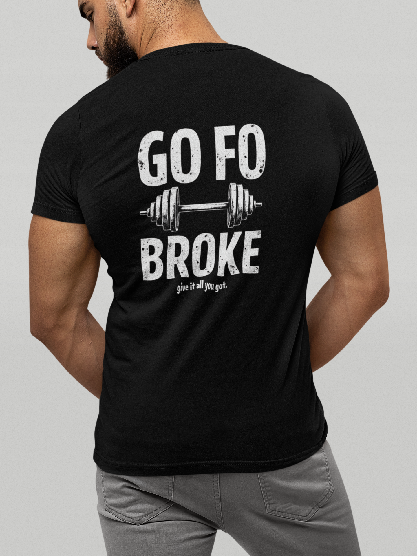 Go Fo Broke Give It All You Got Hawaii Pidgin Unisex Tee product thumbnail image